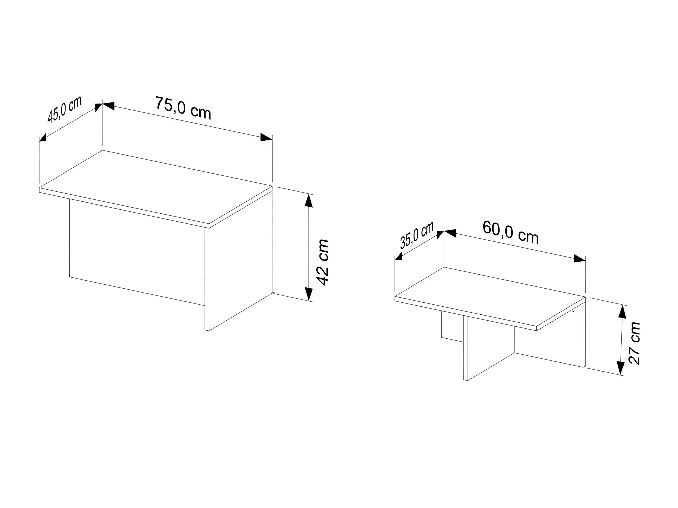 Set stočića za kafu Kailua 2750 (Svetlo Travertine)