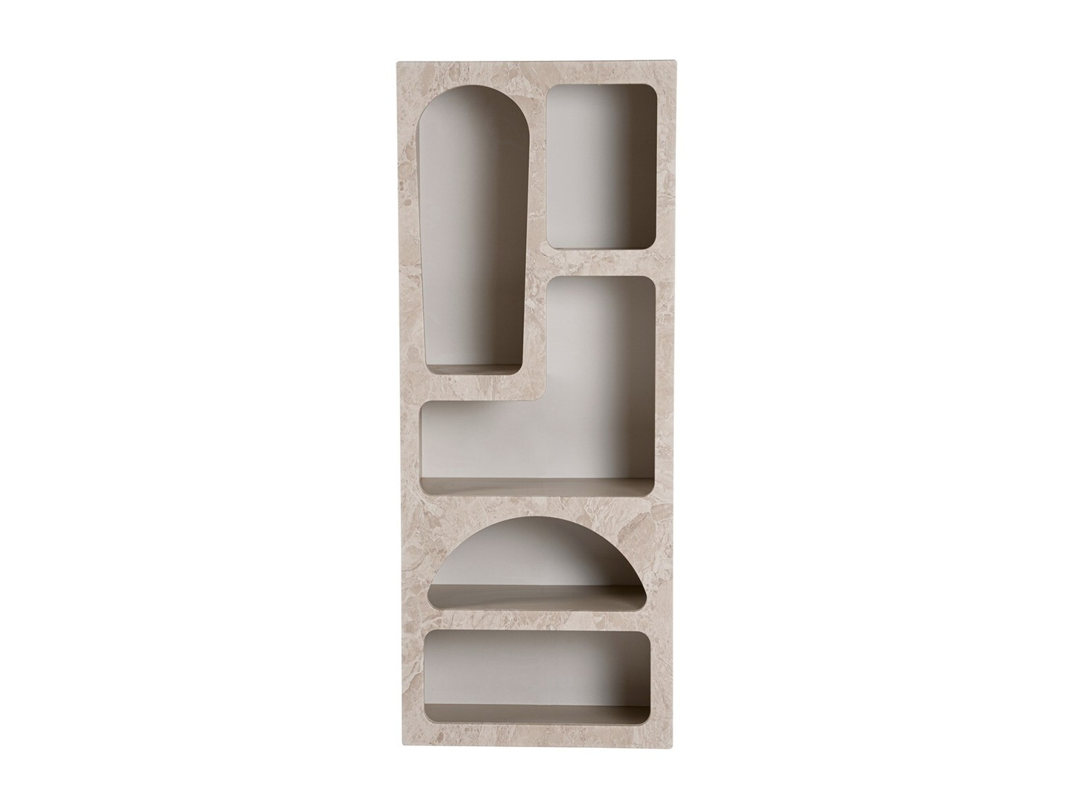 Polica Novato 166 (Bež + Svetlo Travertine)