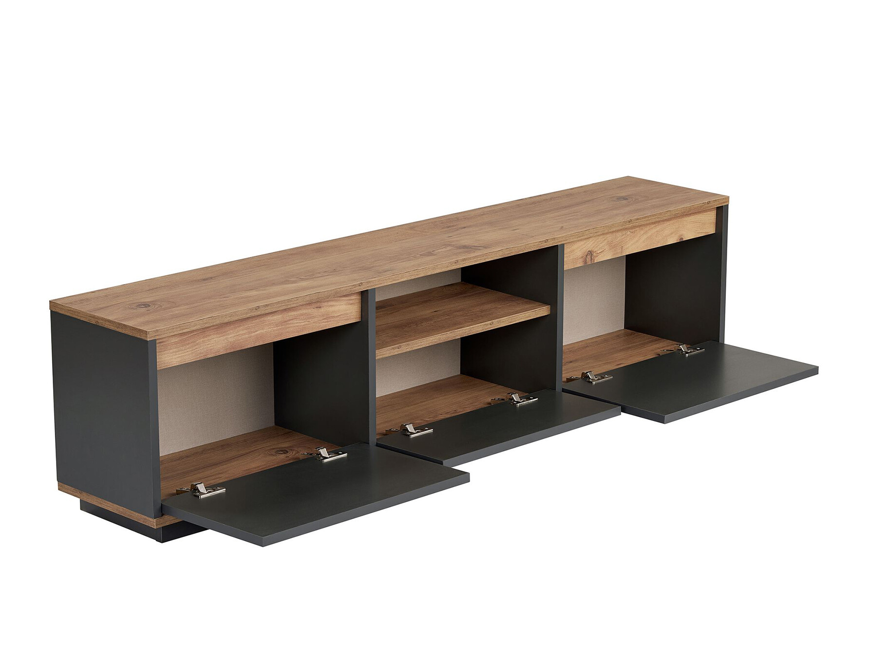 TV komoda Novato 167 (Antracit + Bor)