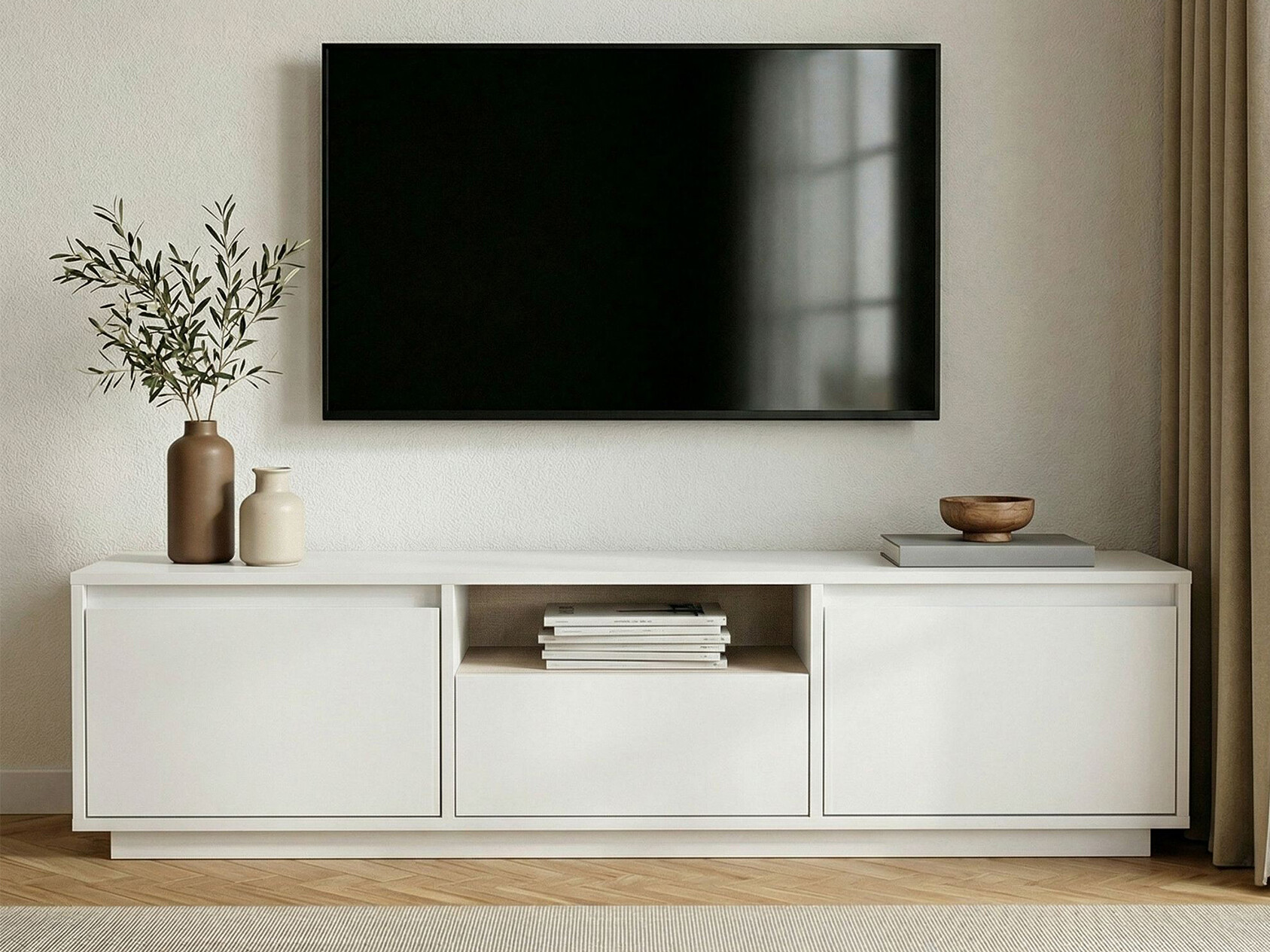 TV komoda Novato 167 (Belo)
