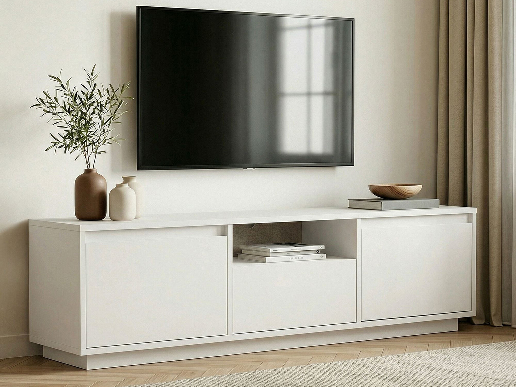 TV komoda Novato 167 (Belo)
