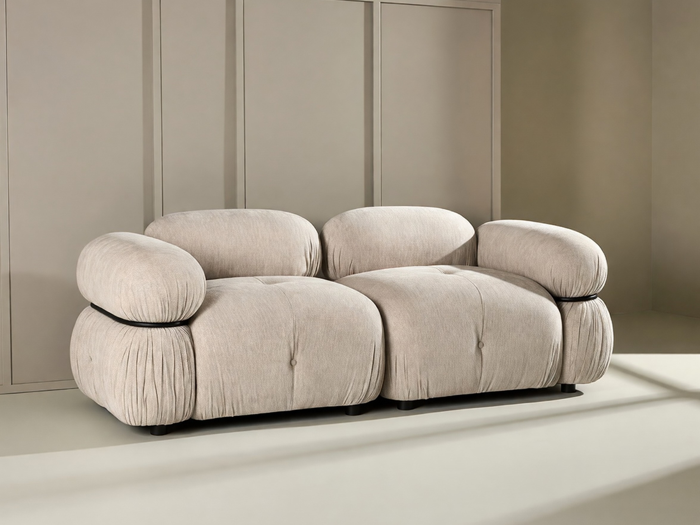 Modularna sofa Evardale 103 (Bež + Crno)