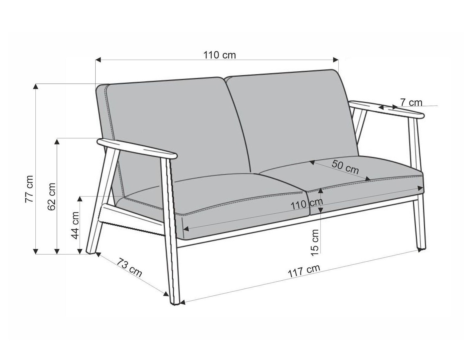 Sofa Houston 2144 (Castel 93)