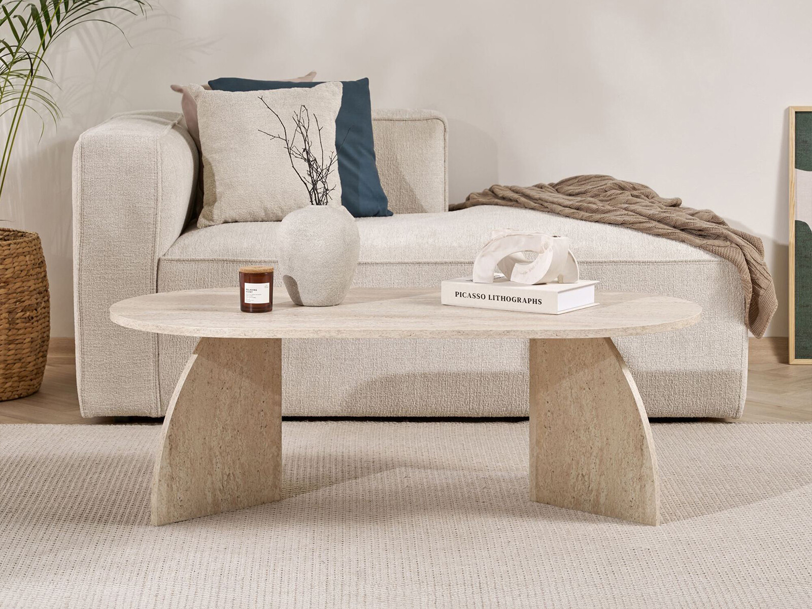 Stočić za kafu Novato 168 (Svetlo Travertine)
