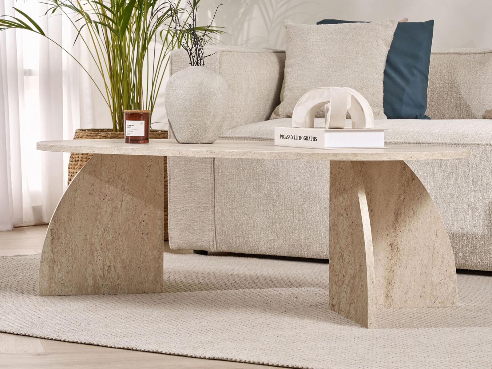 Stočić za kafu Novato 168 (Svetlo Travertine)
