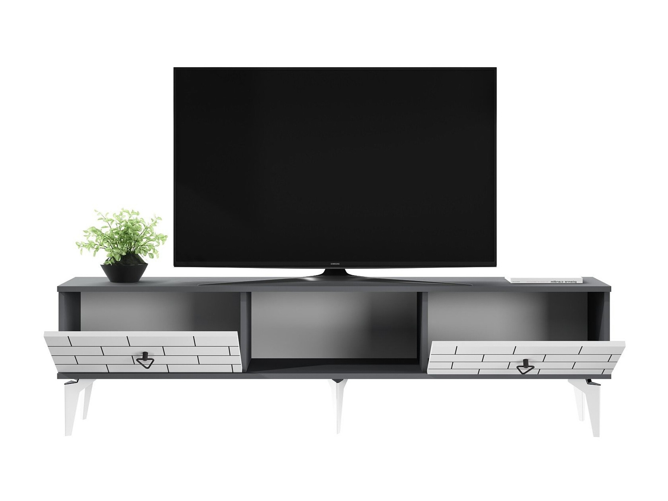 TV komoda Kailua 2777 (Belo + Antracit)
