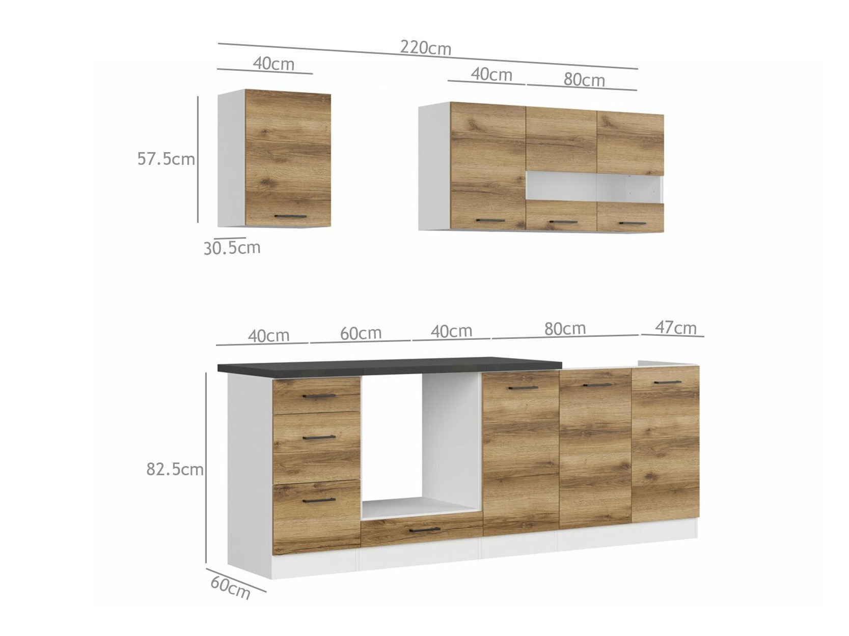 Modularni kuhinjski set Dela 114