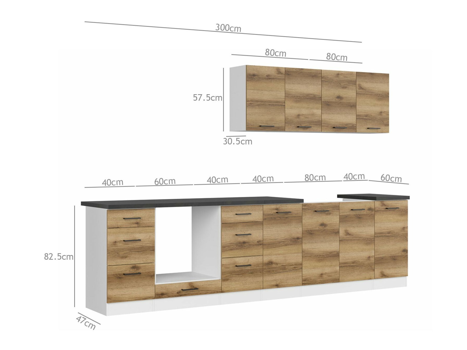 Modularni kuhinjski set Dela 116