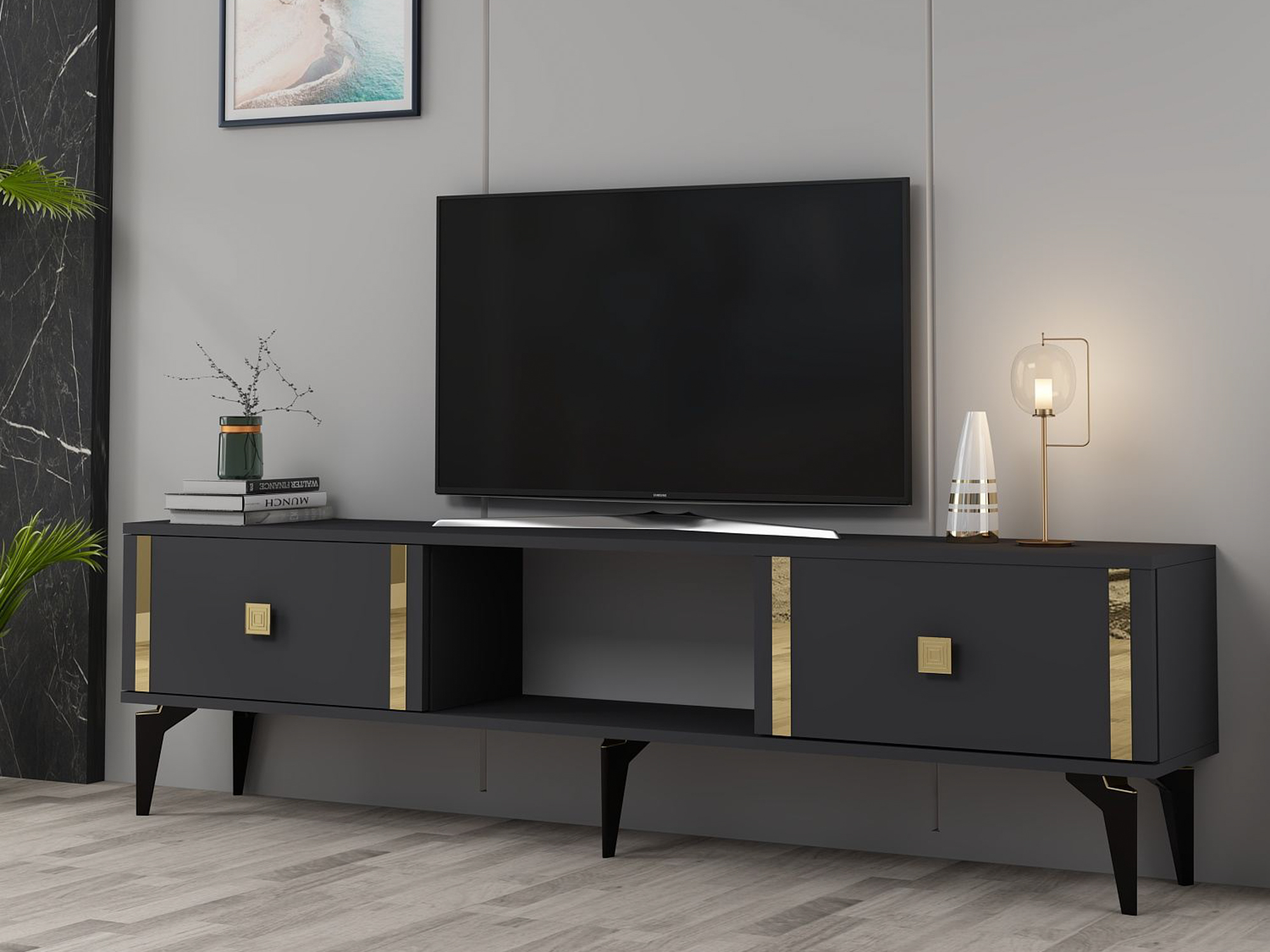 TV komoda Asheboro 205 (Antracit)