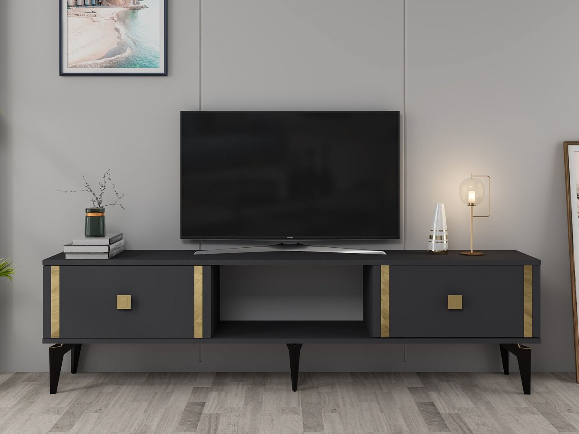TV komoda Asheboro 205 (Antracit)