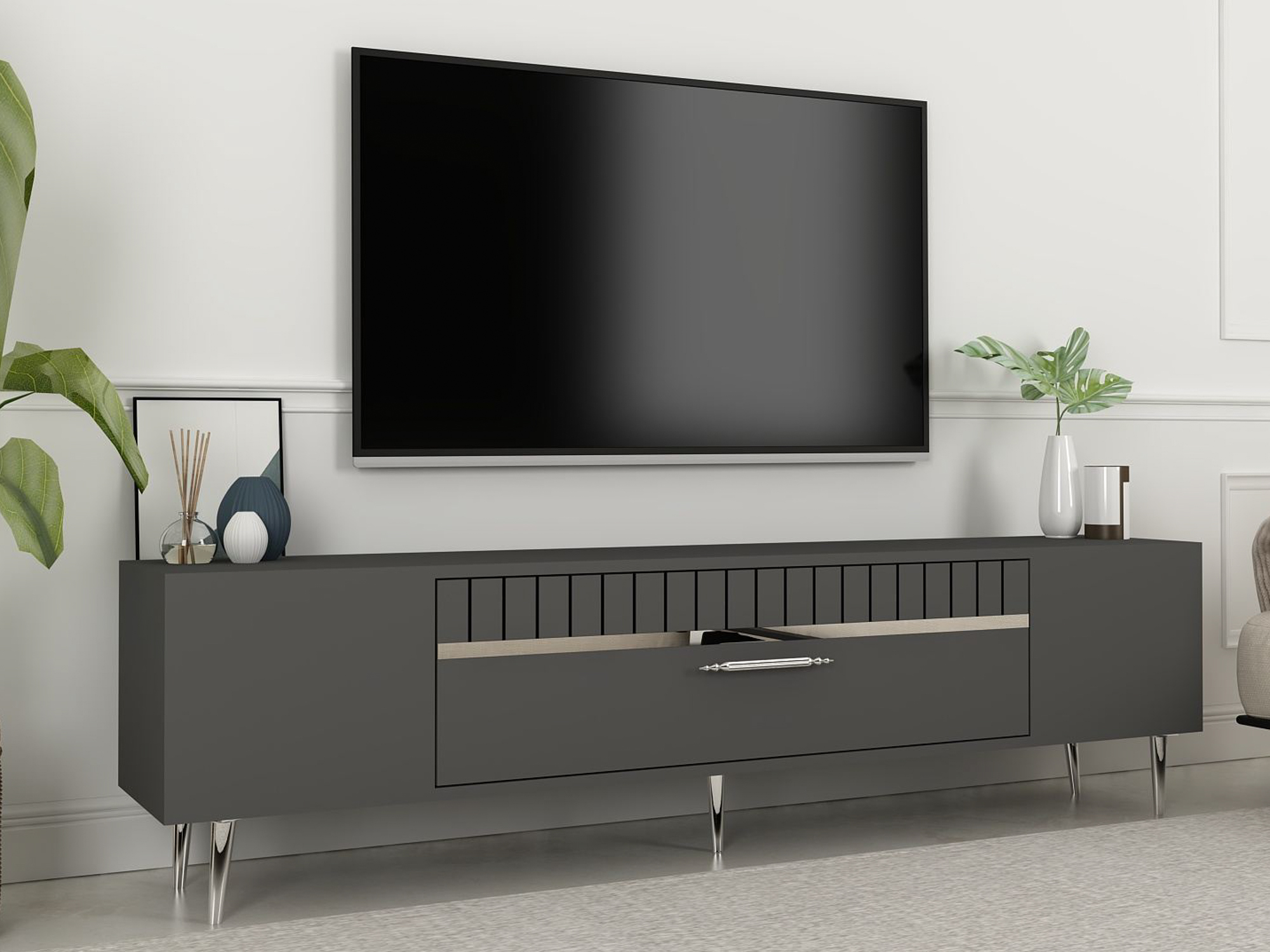 TV komoda Asheboro 206 (Antracit)