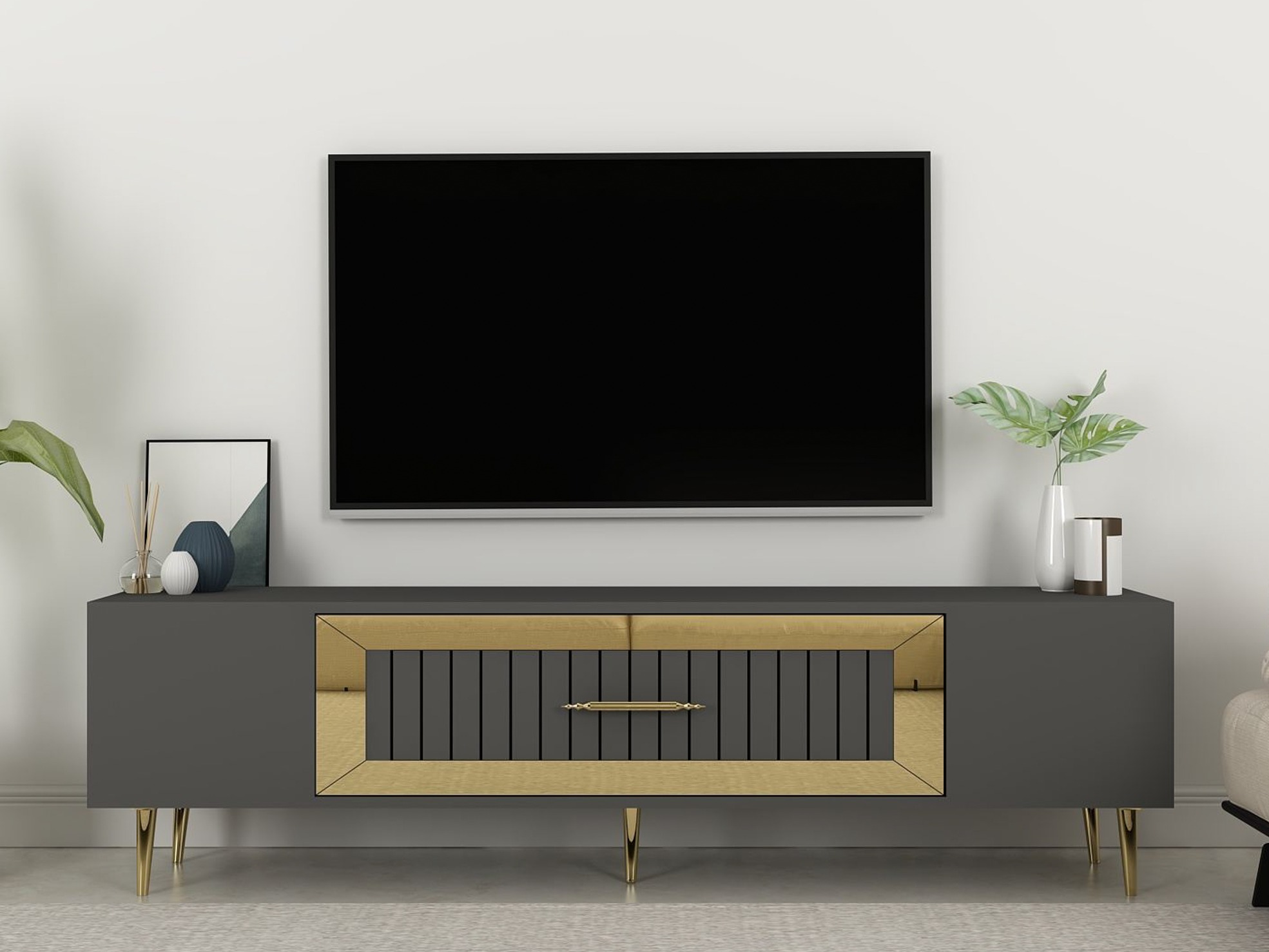 TV komoda Asheboro 208 (Antracit)