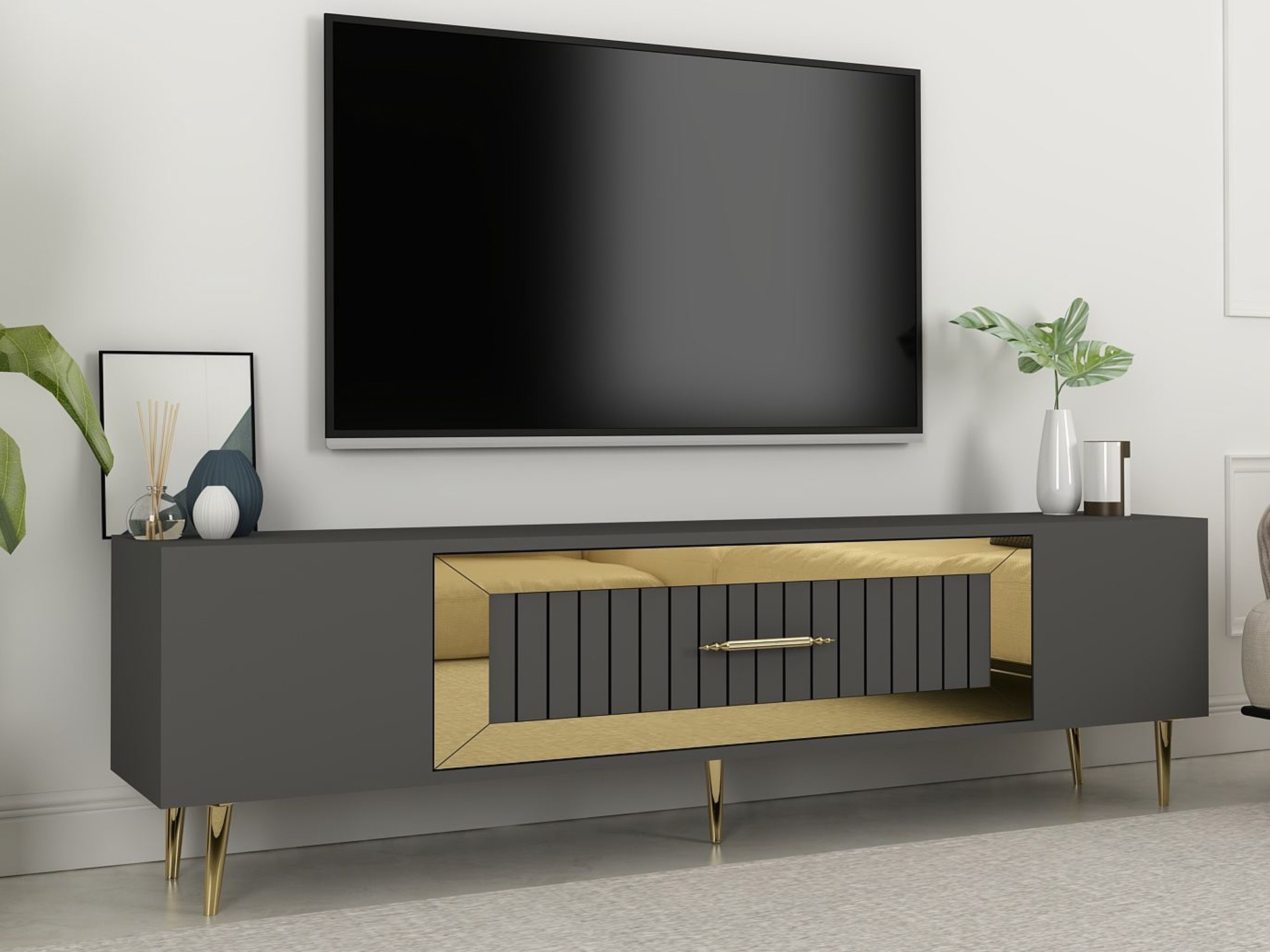 TV komoda Asheboro 208 (Antracit)