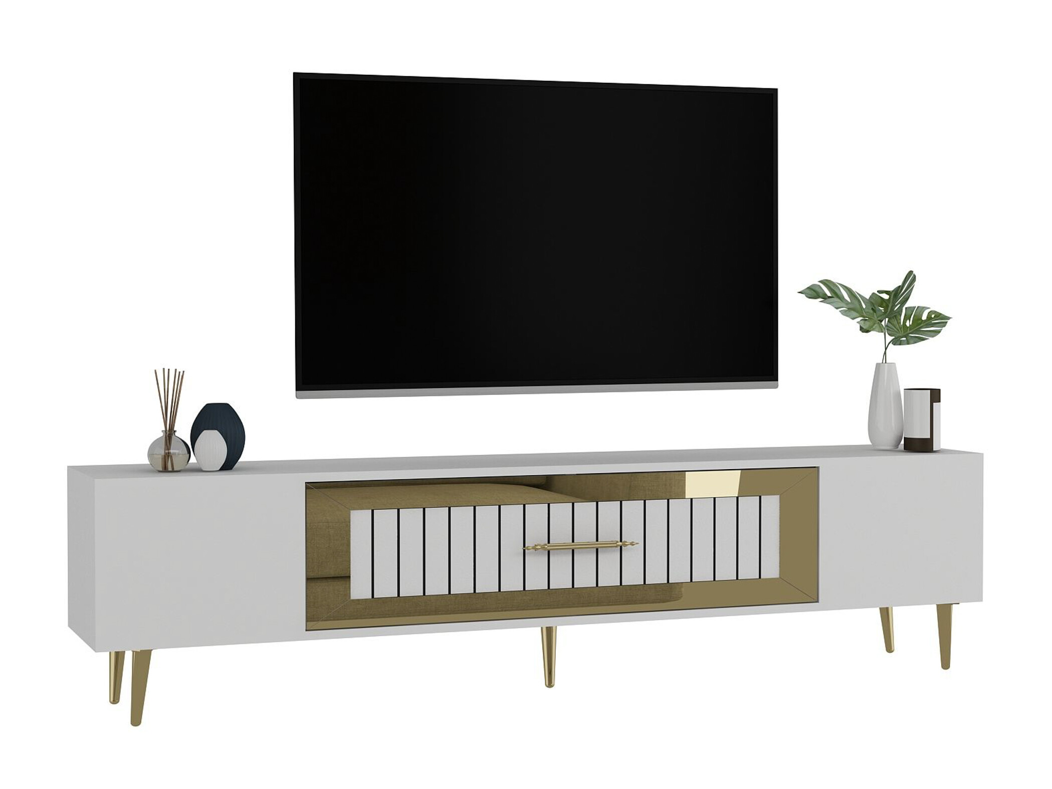 TV komoda Asheboro 208 (Belo)