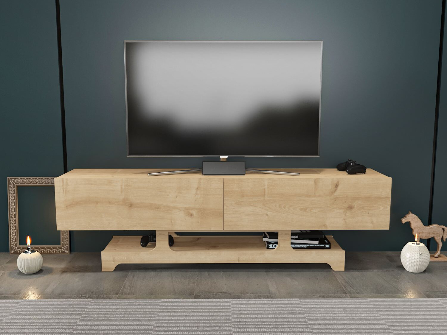 TV komoda Asheboro 216 (Svetli javor)