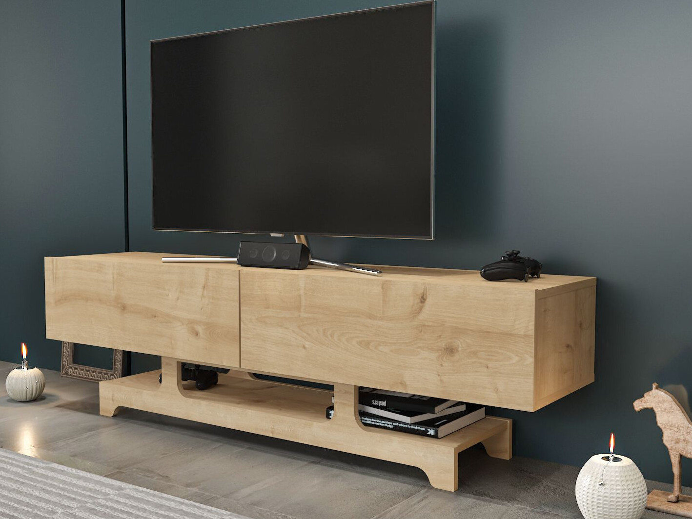 TV komoda Asheboro 216 (Svetli javor)