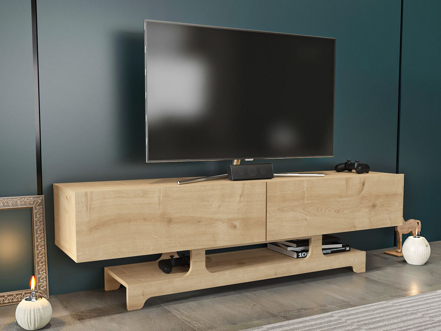 TV komoda Asheboro 216 (Svetli javor)