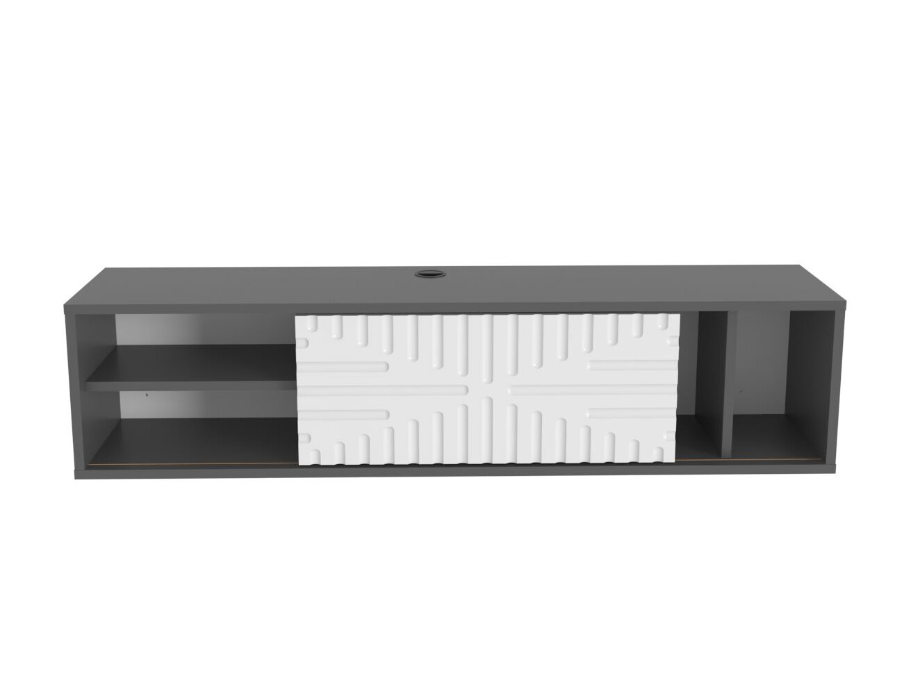 TV komoda Asheboro 217 (Belo + Antracit)