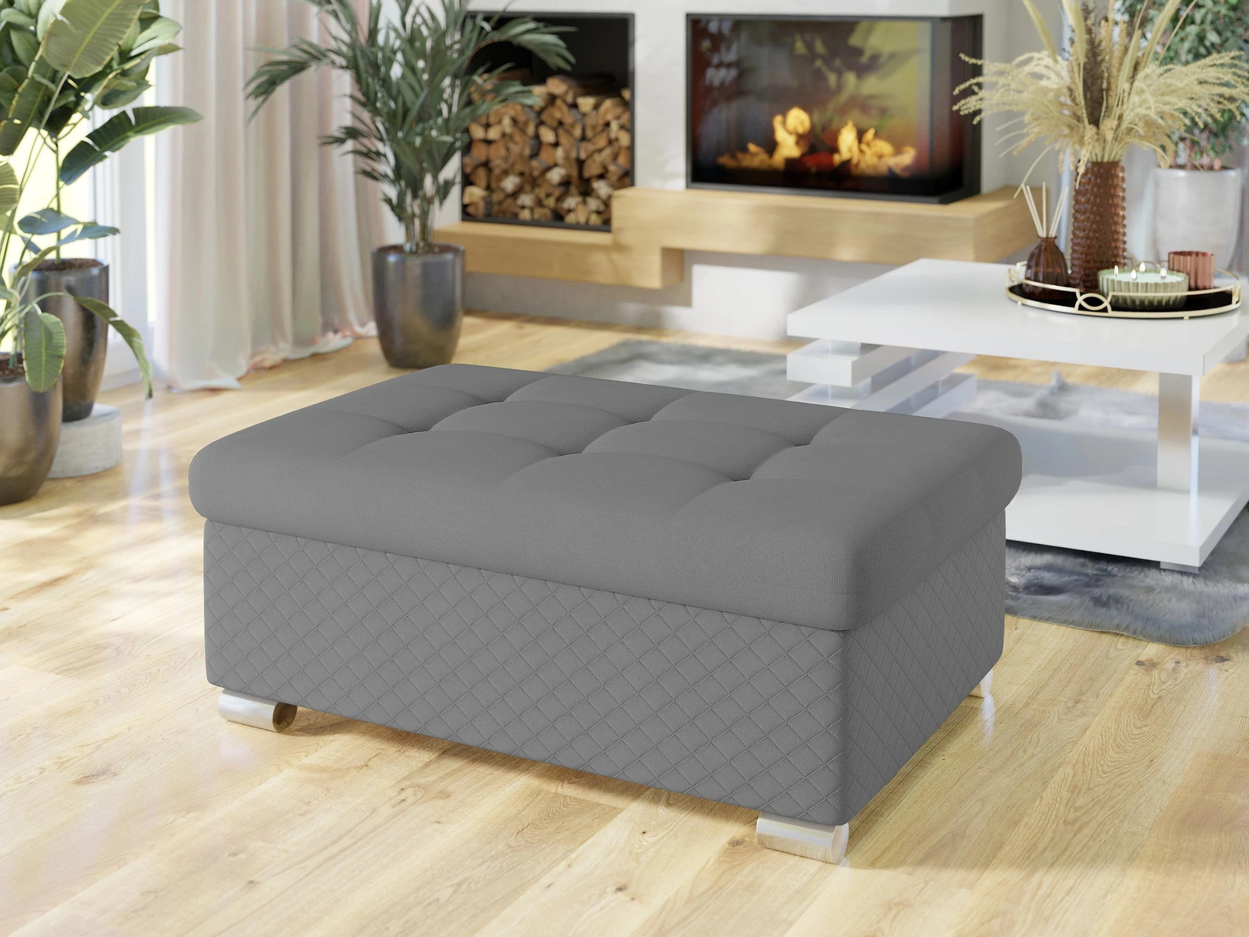 Tapacirana klupa Comfivo Gemma I (Uttario Velvet 2972-U03 + Uttario Velvet 2972)