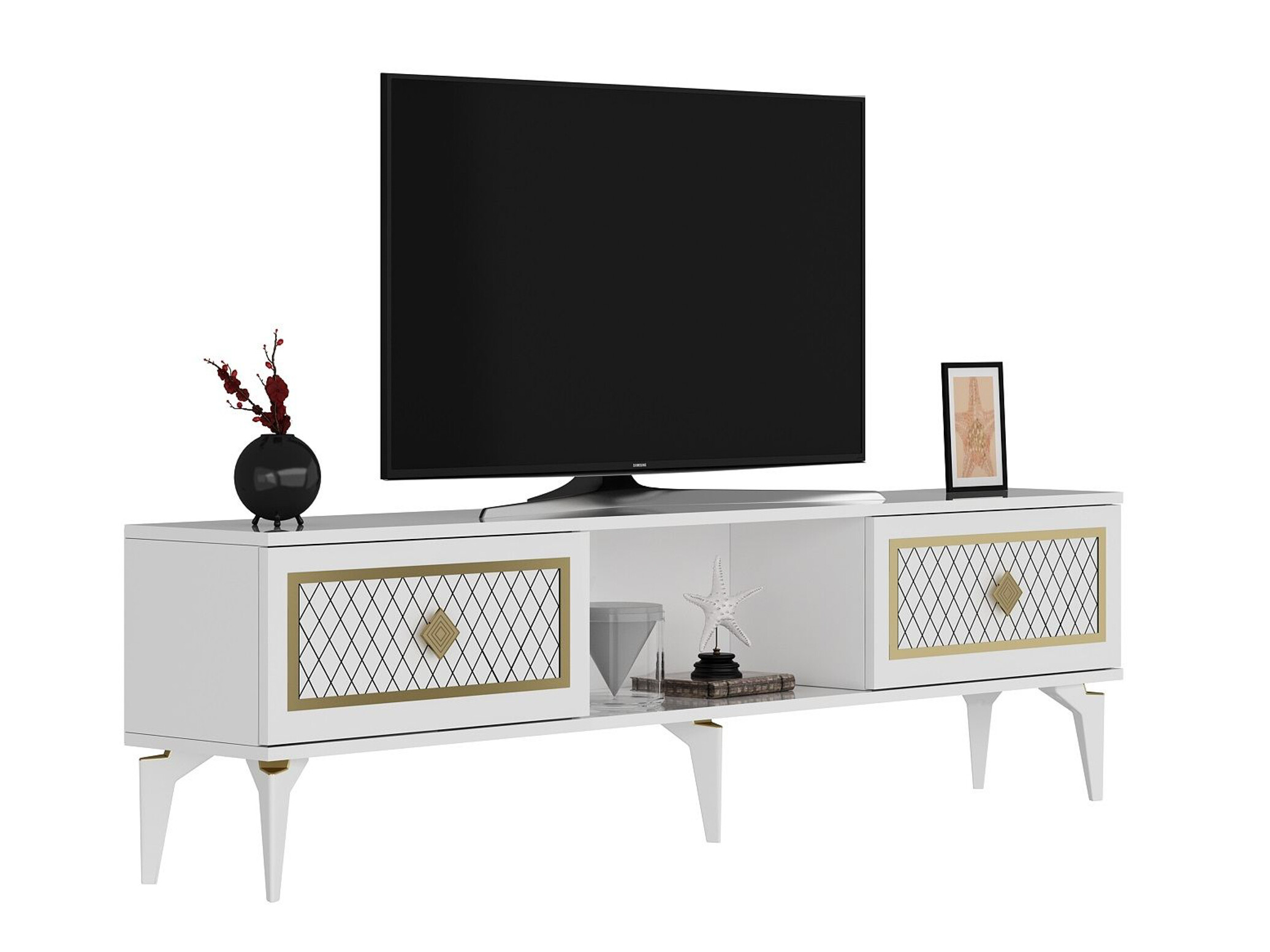 TV komoda Asheboro 204 (Belo)