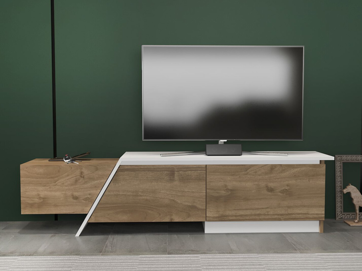 TV komoda Asheboro 219 (Orah + Belo)
