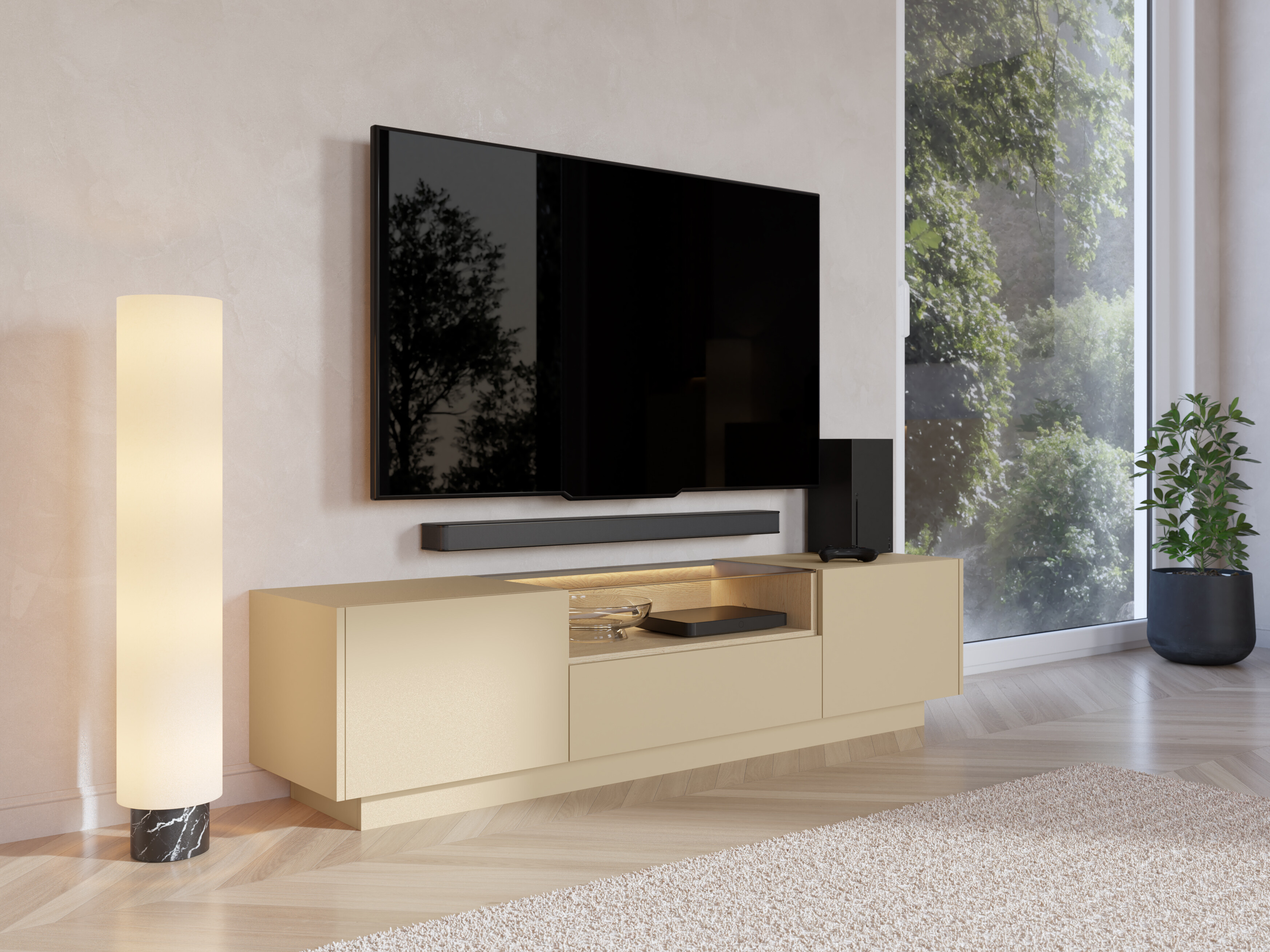 TV komoda Salmeli 102 (Kapućino)