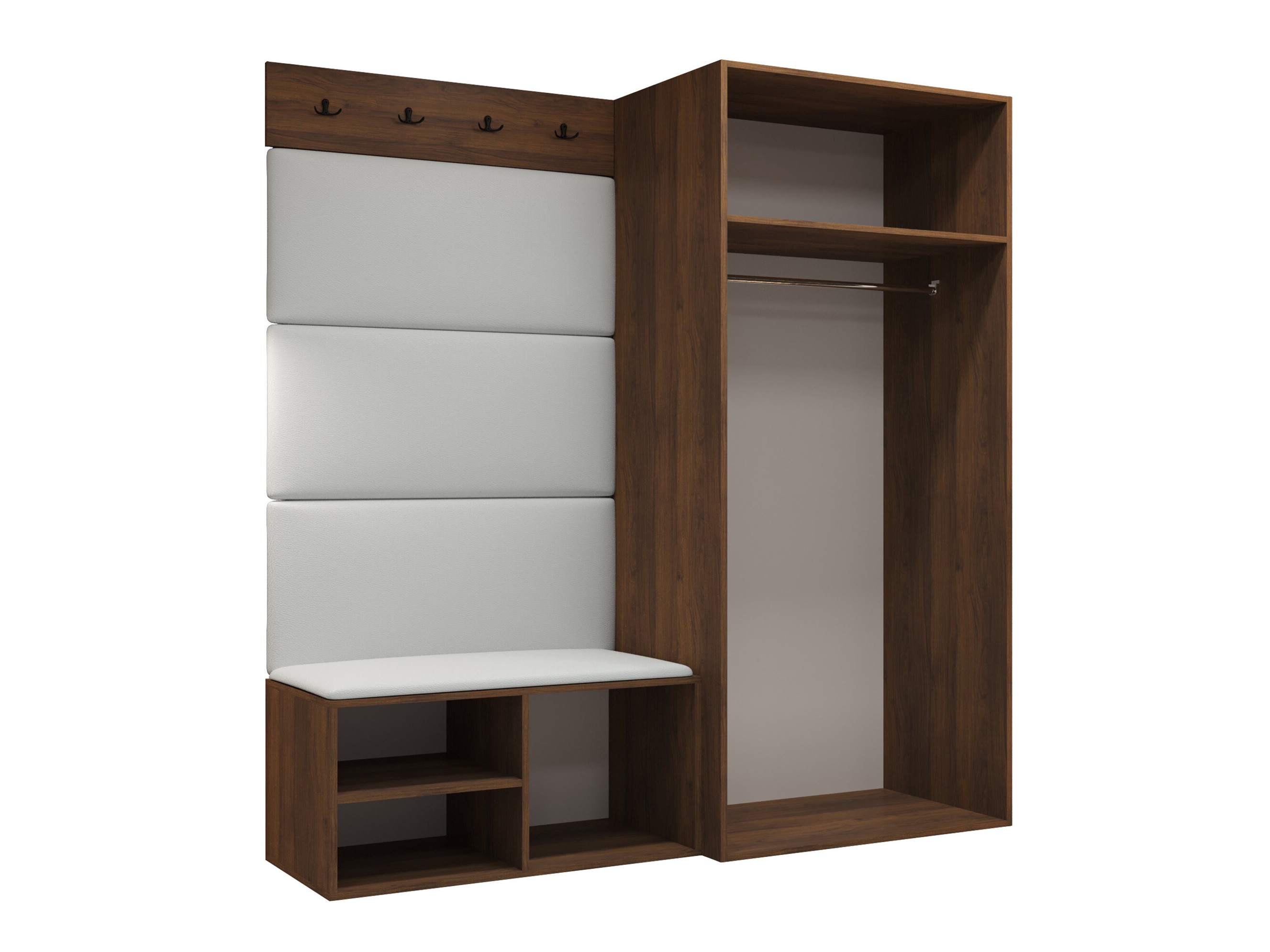 Set za hodnik Nitos I (Orah)