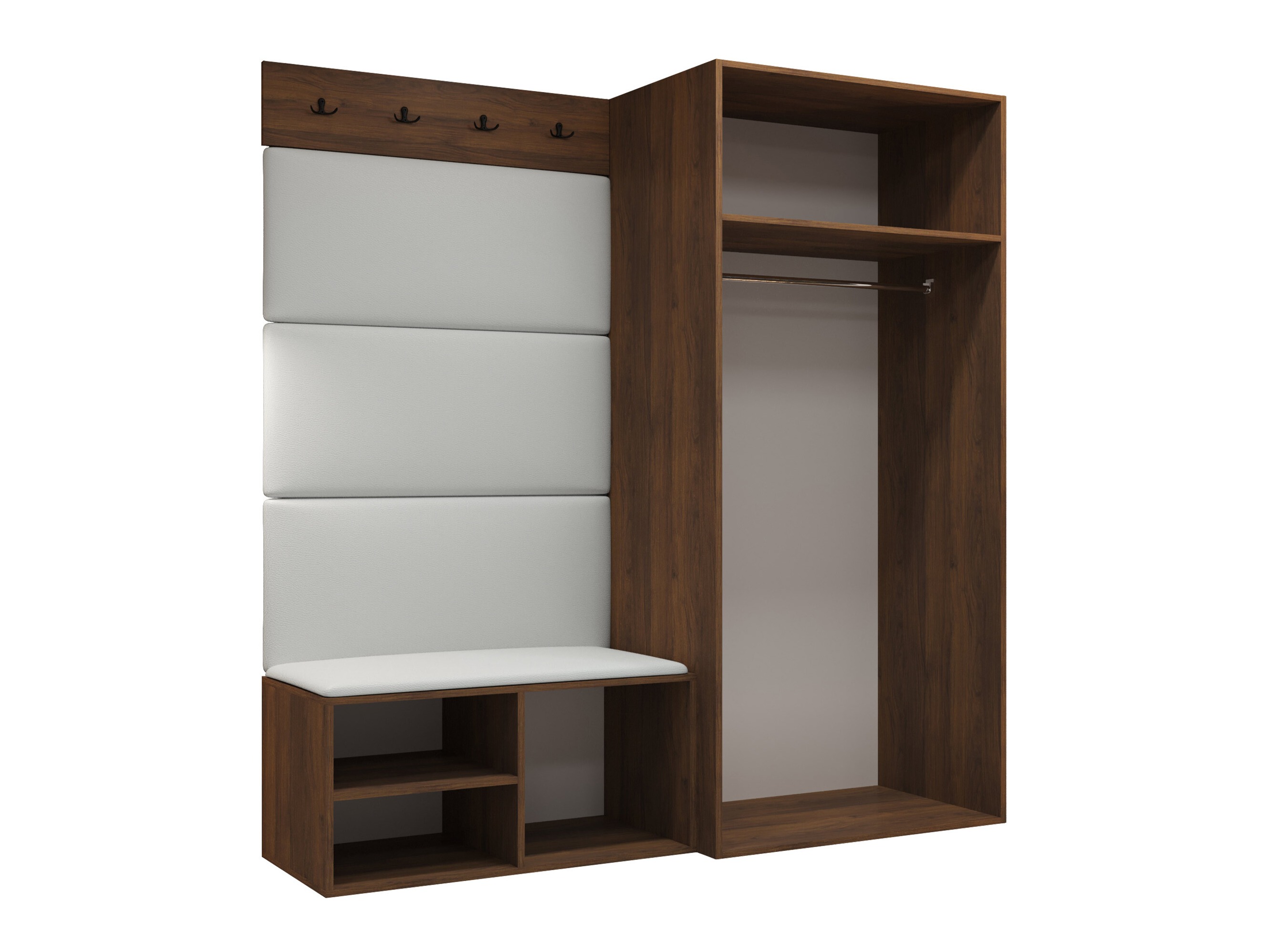 Set za hodnik Nitos I (Orah)