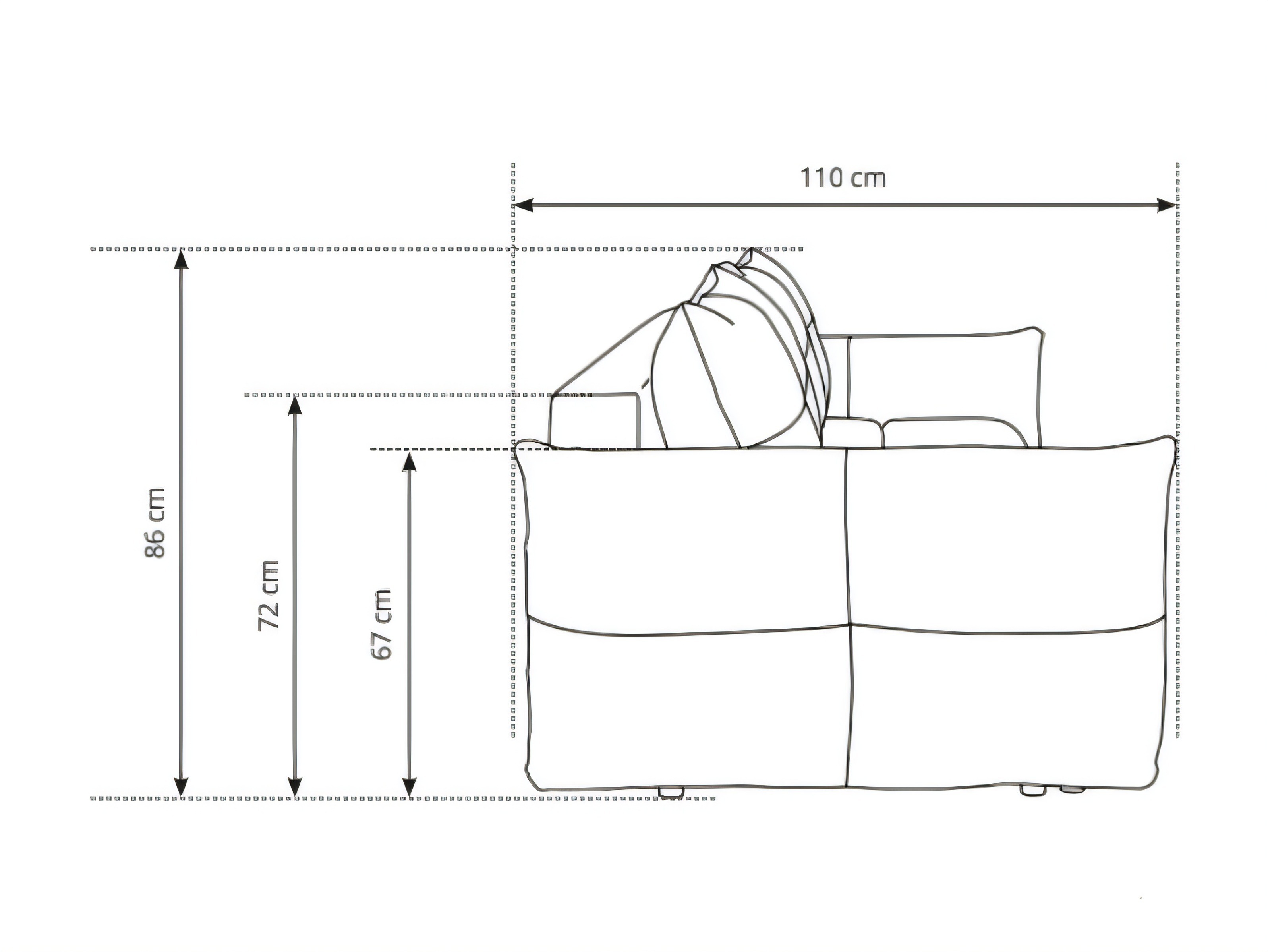 Sofa na razvlačenje Kingston 206 (Wind 77)