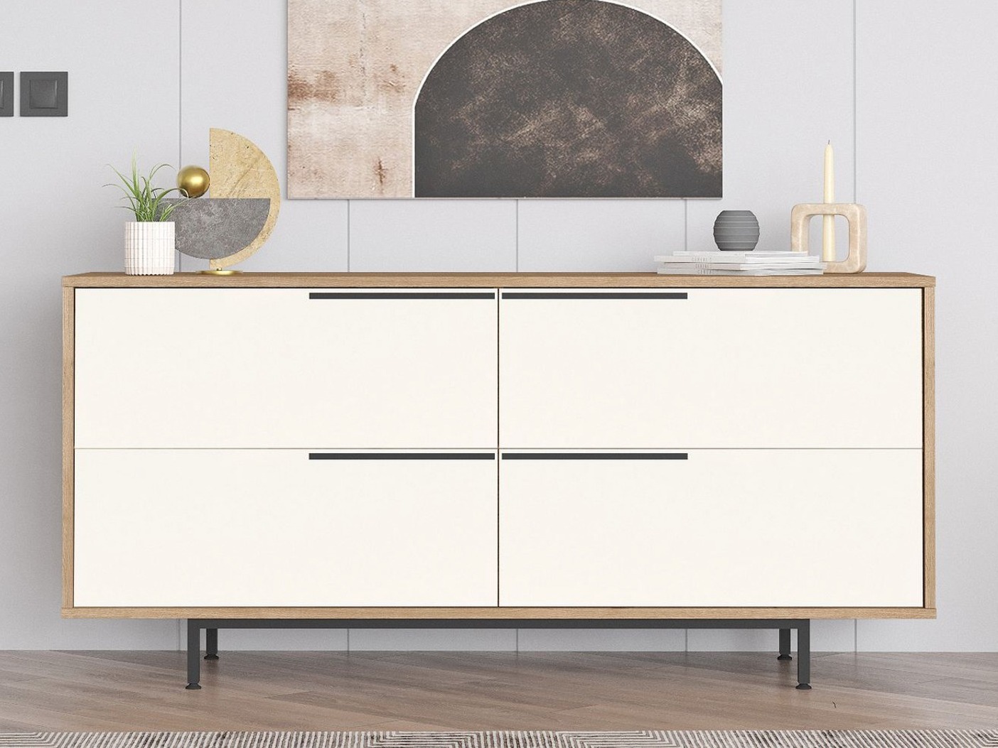 Ormarić Fertore 103 (Hrast + Belo)