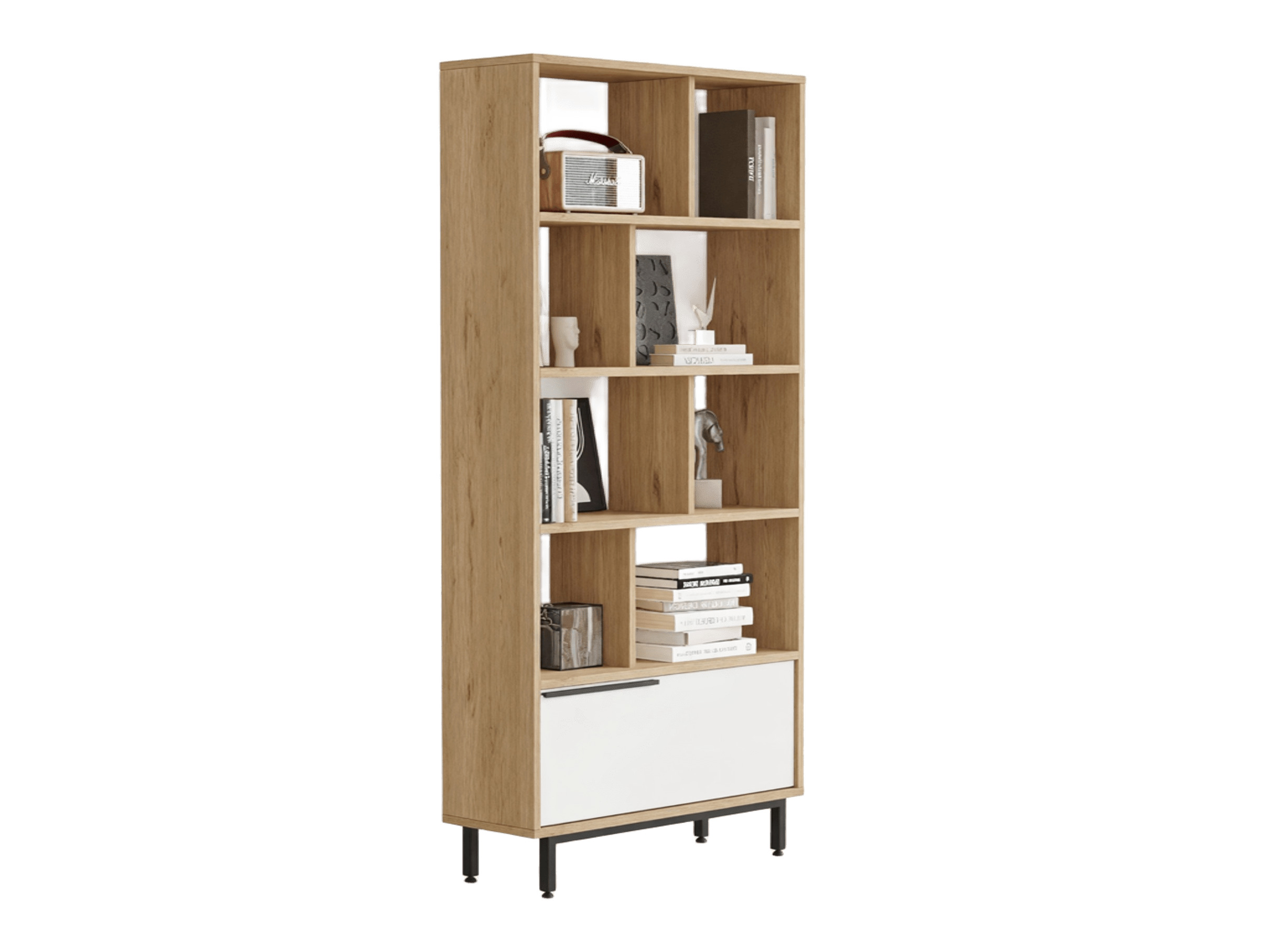 Polica Fertore 100 (Hrast + Belo)