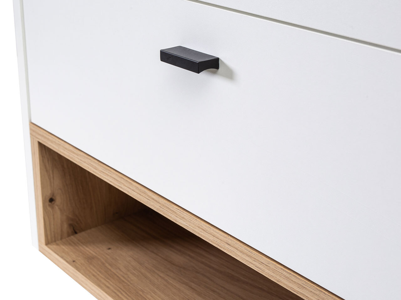 Set za kupatilo Velum I (Belo + Artisan hrast)