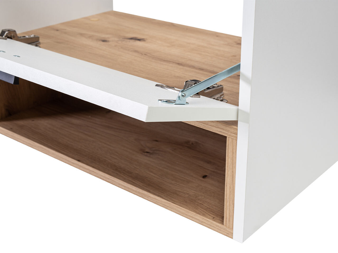 Set za kupatilo Velum II (Belo + Artisan hrast)