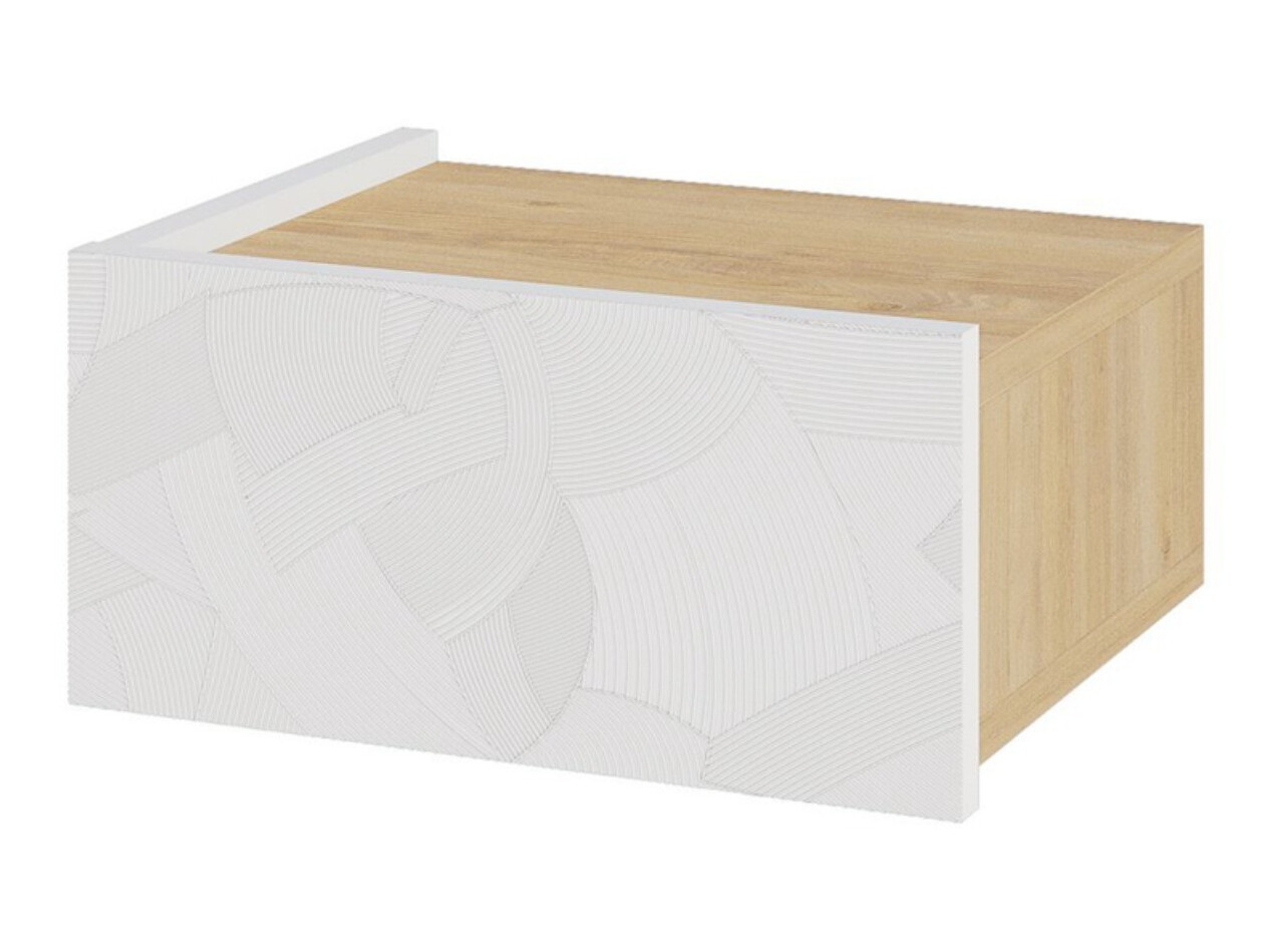 Noćni ormarić Kailua 2798 (Belo + Hrast)