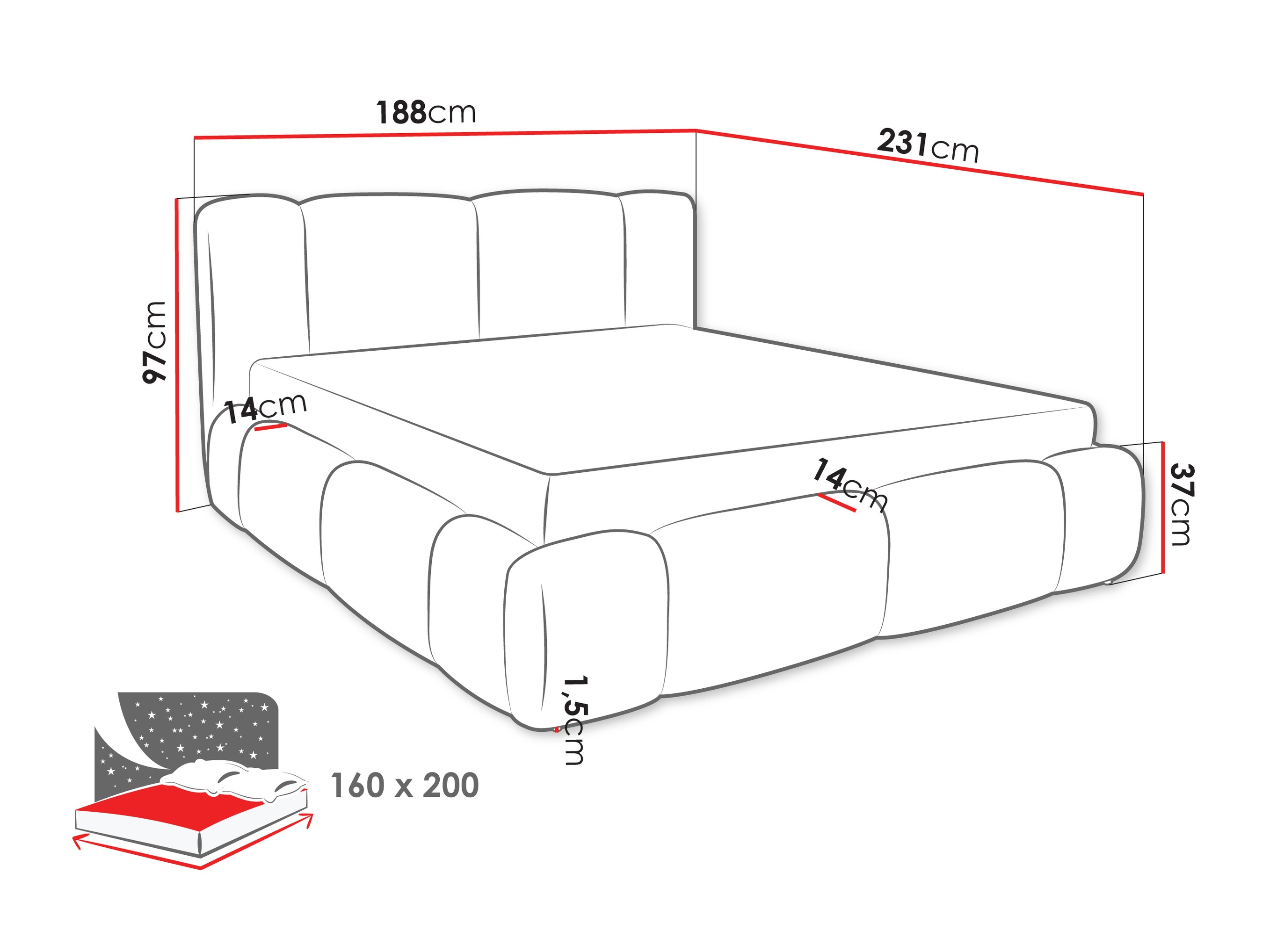 Krevet Margaris (Lambi 04)