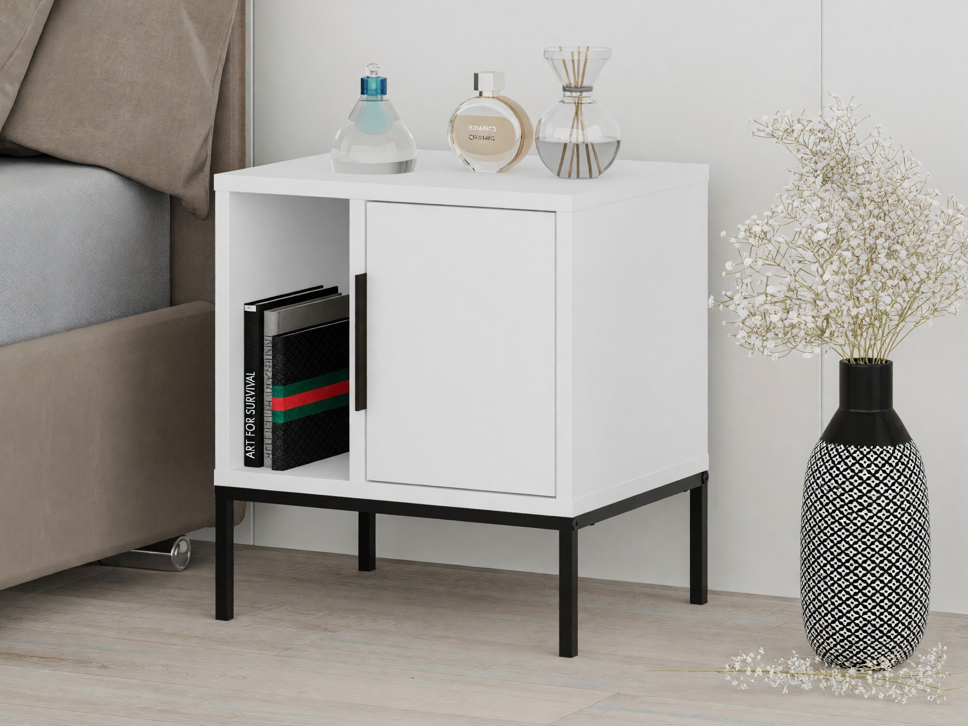 Noćni ormarić Kailua 2801 (Belo)