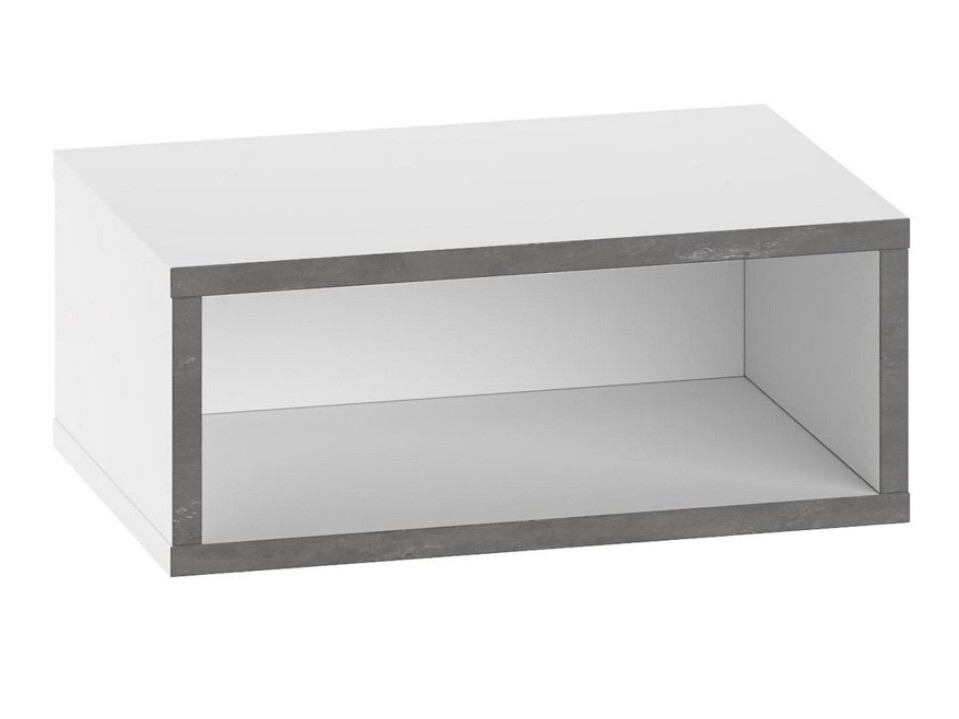Noćni ormarić Kailua 2806 (Belo + Sivo)