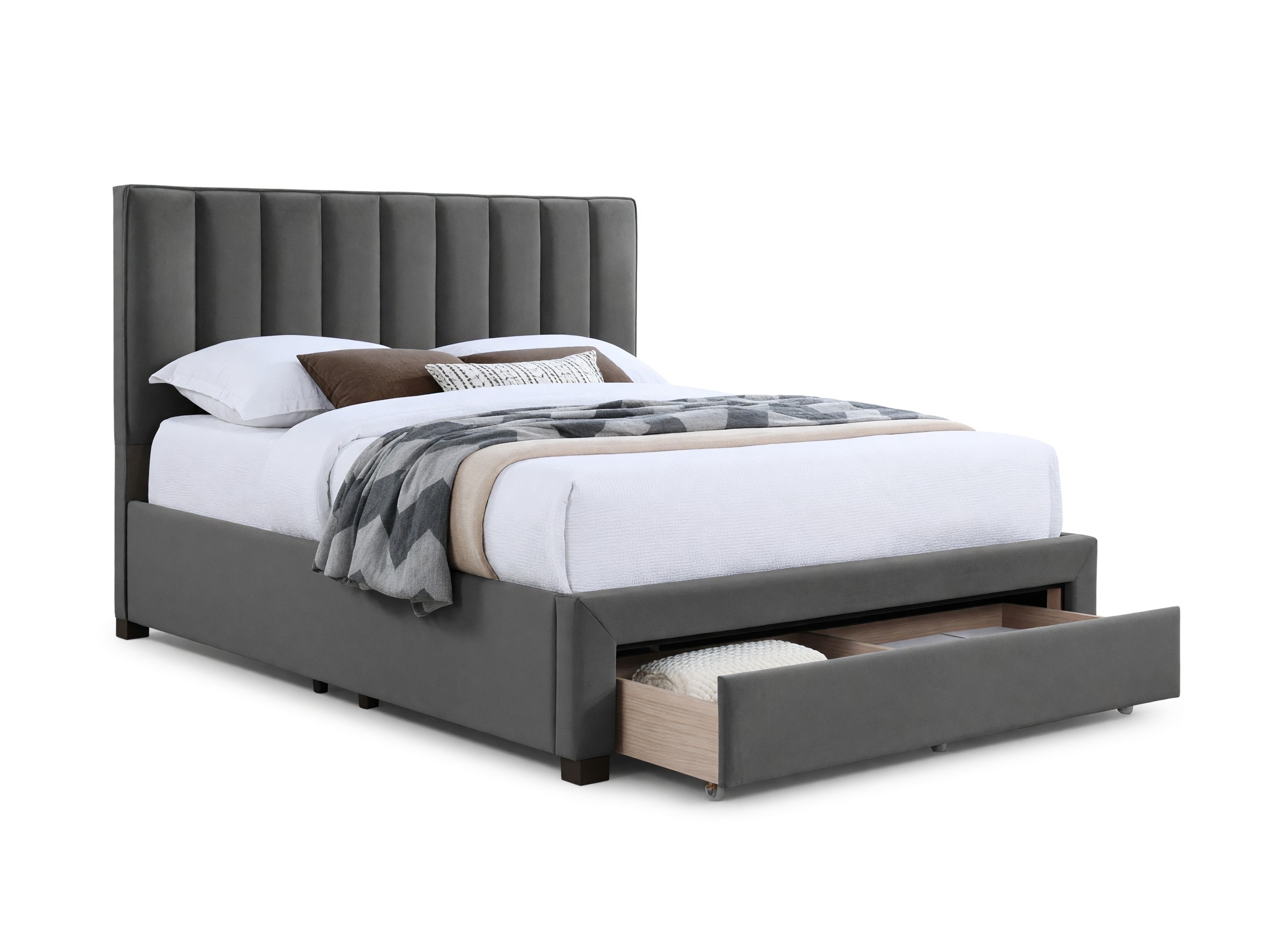 Krevet Houston Fides (Sivo)