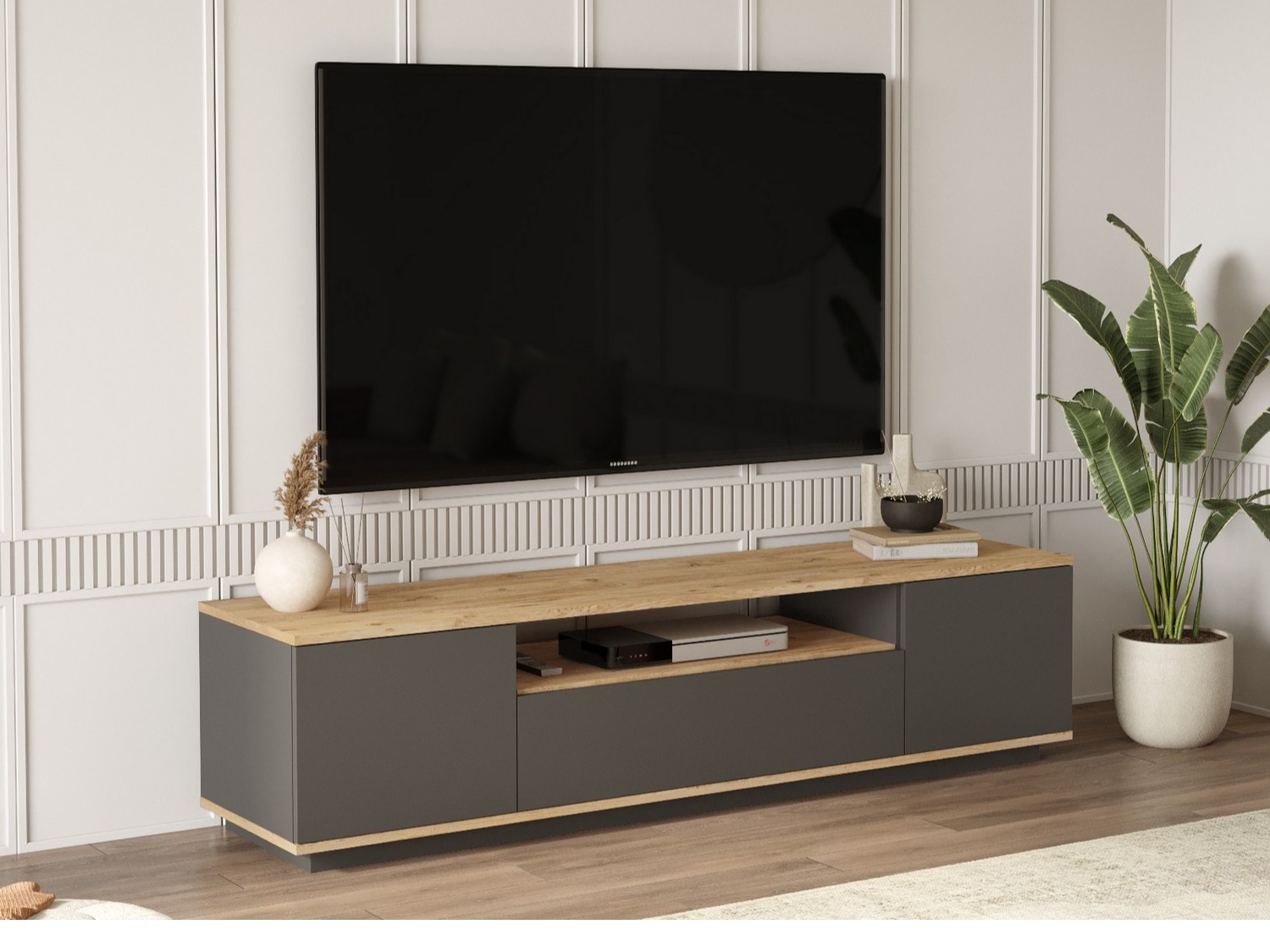 TV komoda Kailua 105 (Antracit + Bor)