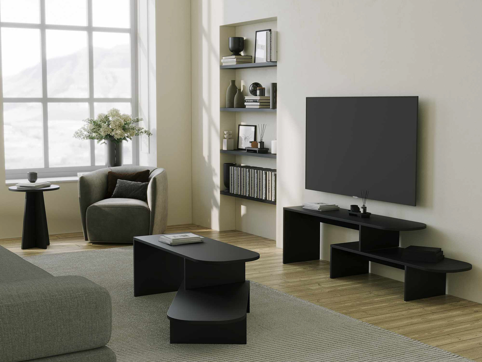 TV komoda Kailua 2818 (Crno)
