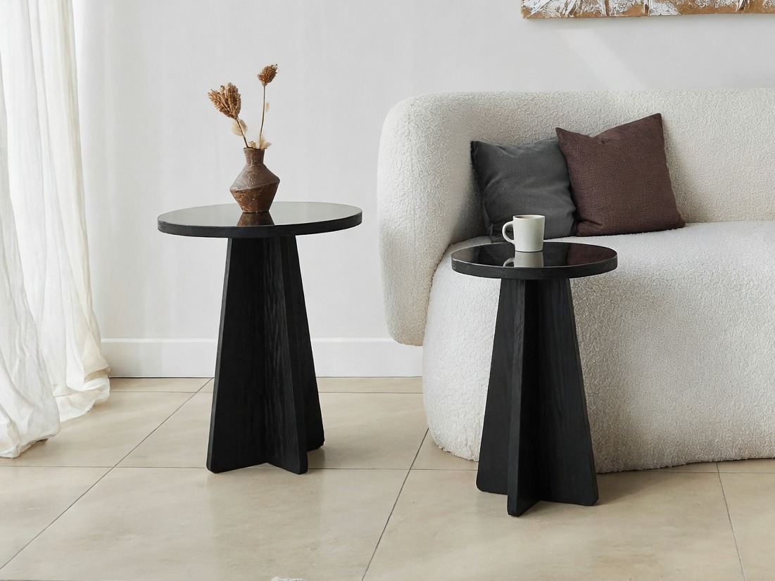 Set pomoćnih stočića Kailua 2821 (Crno)