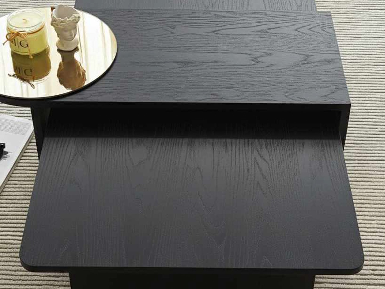 Set stočića za kafu Kailua 2822 (Crno)