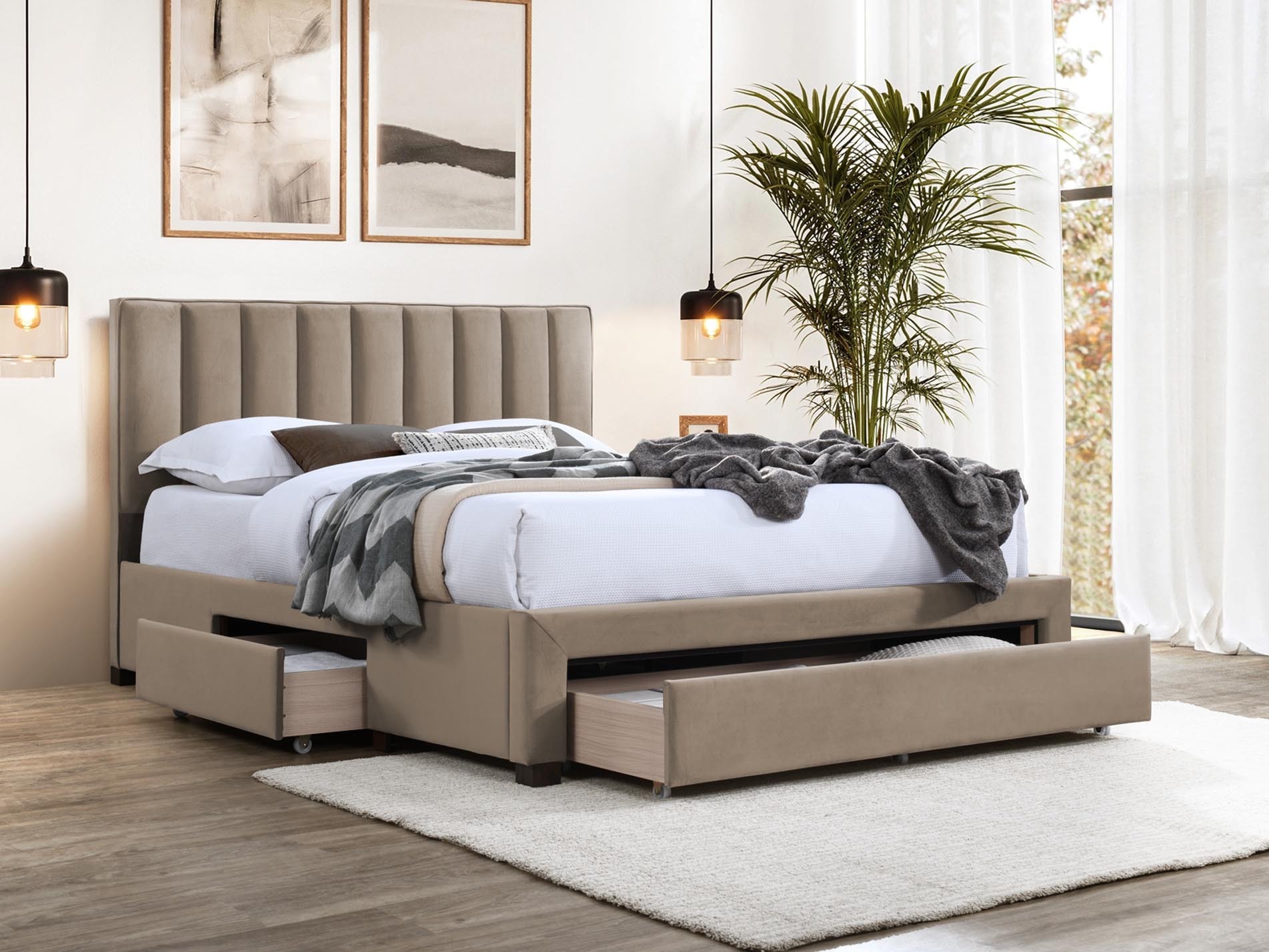 Krevet Houston Fides (Taupe)