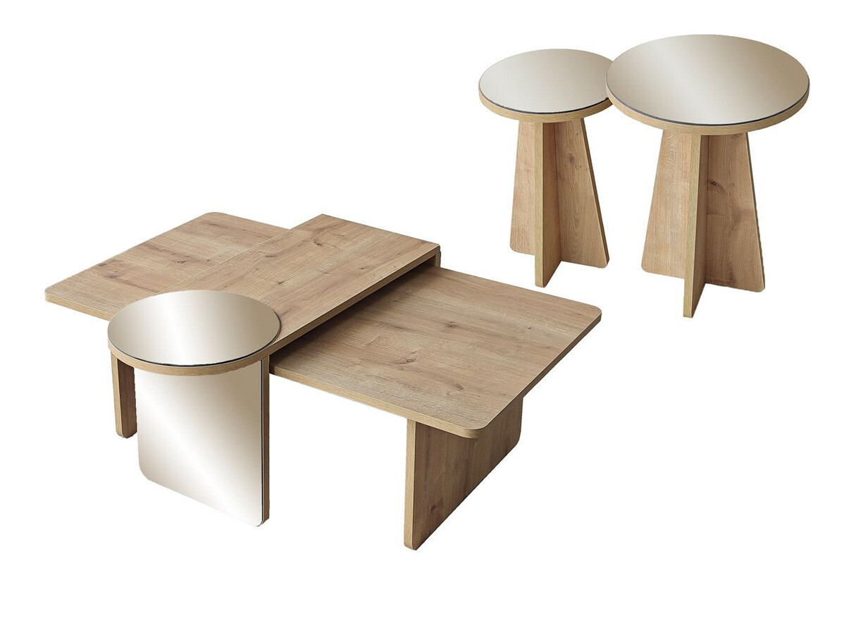 Set stočića za kafu Kailua 2823 (Hrast)