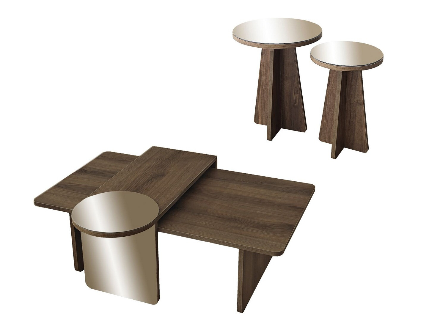 Set stočića za kafu Kailua 2823 (Orah)