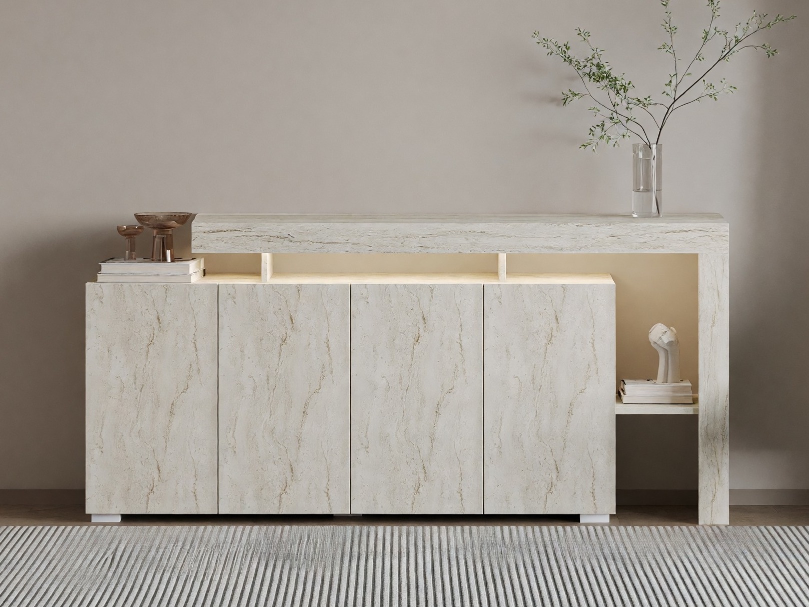 Ormarić Kailua 2825 (Svetli travertin)