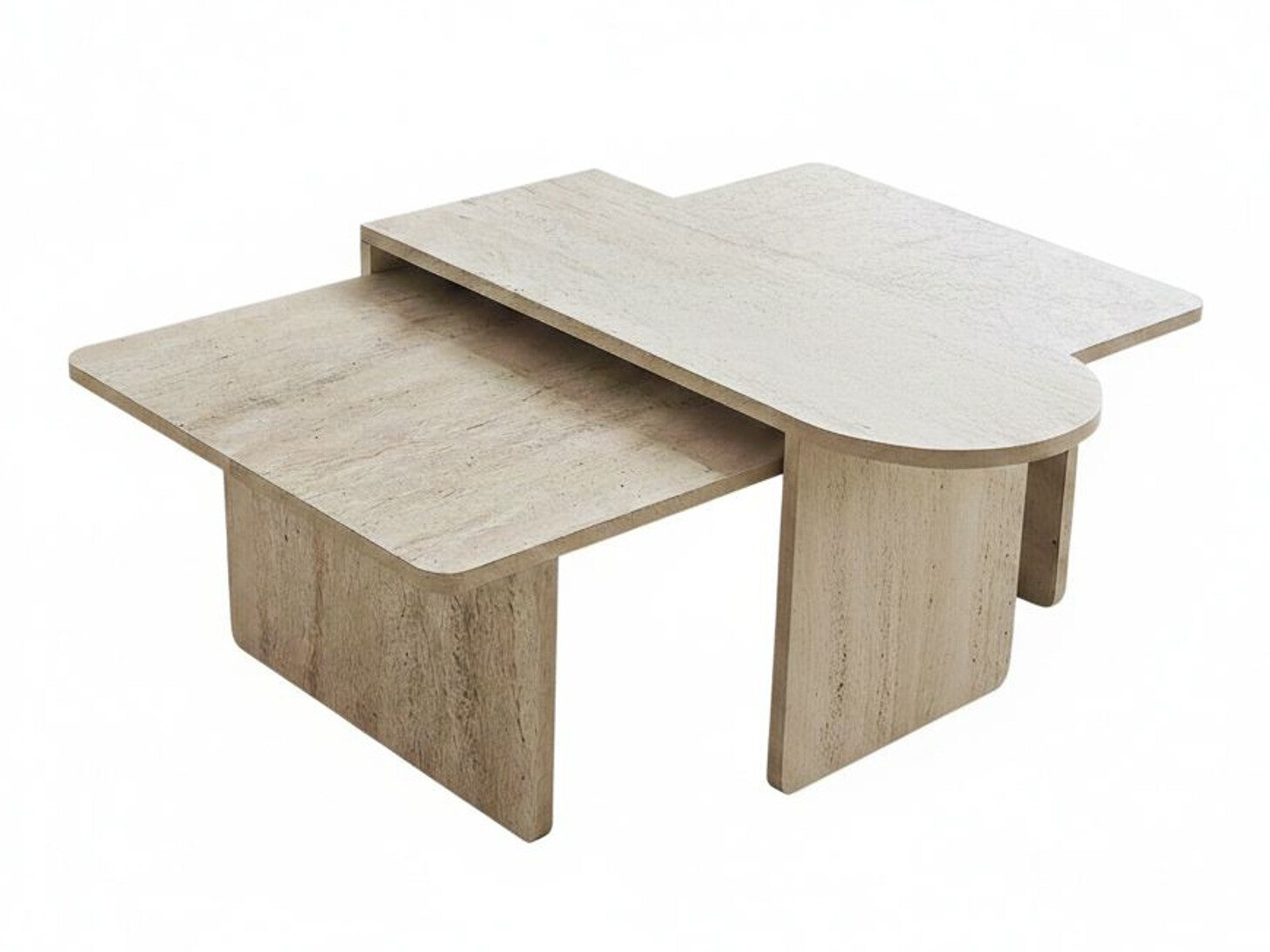Set stočića za kafu Kailua 2824 (Svetli travertin)