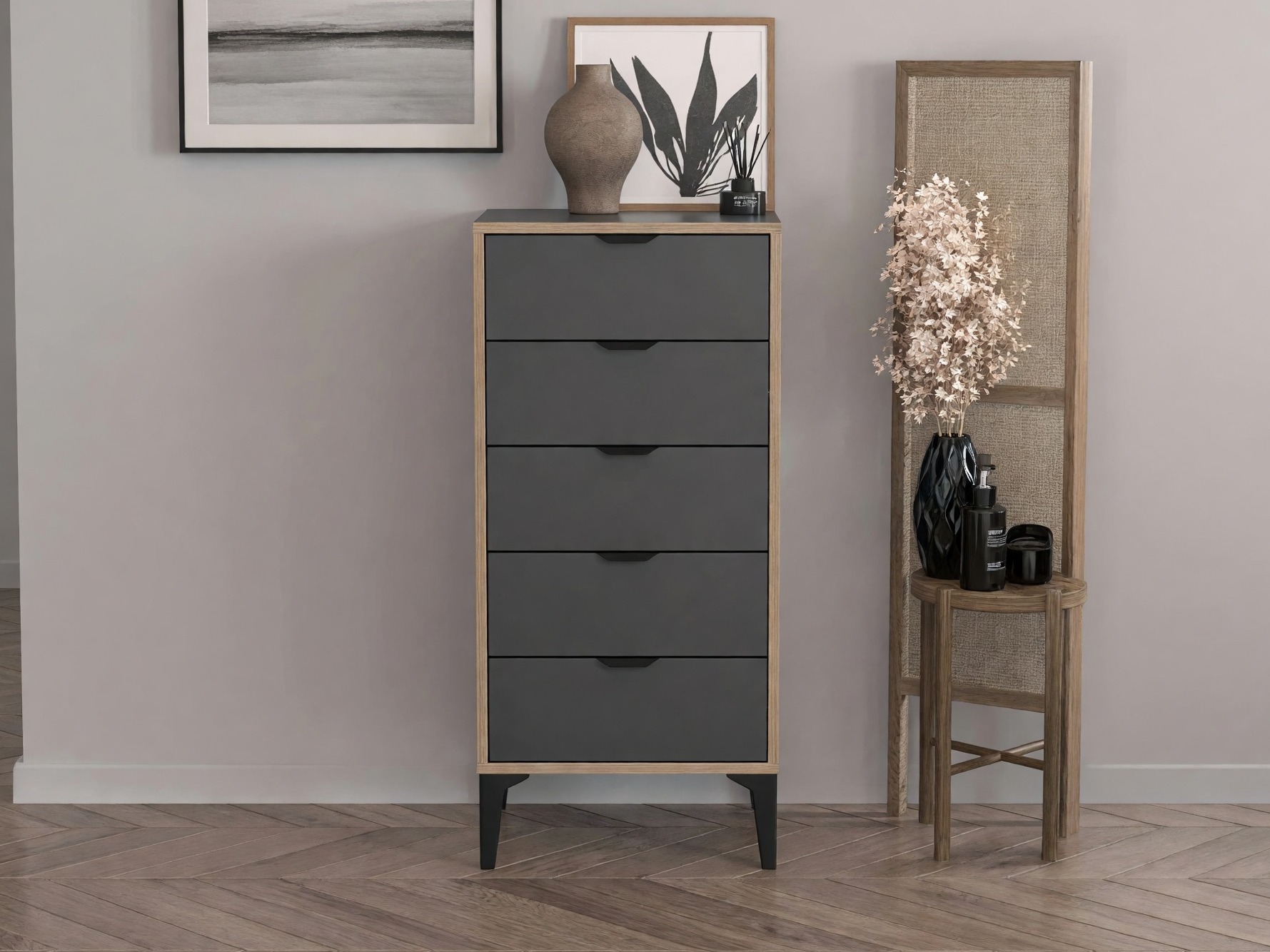 Komoda Elbtalu 107 (Antracit)