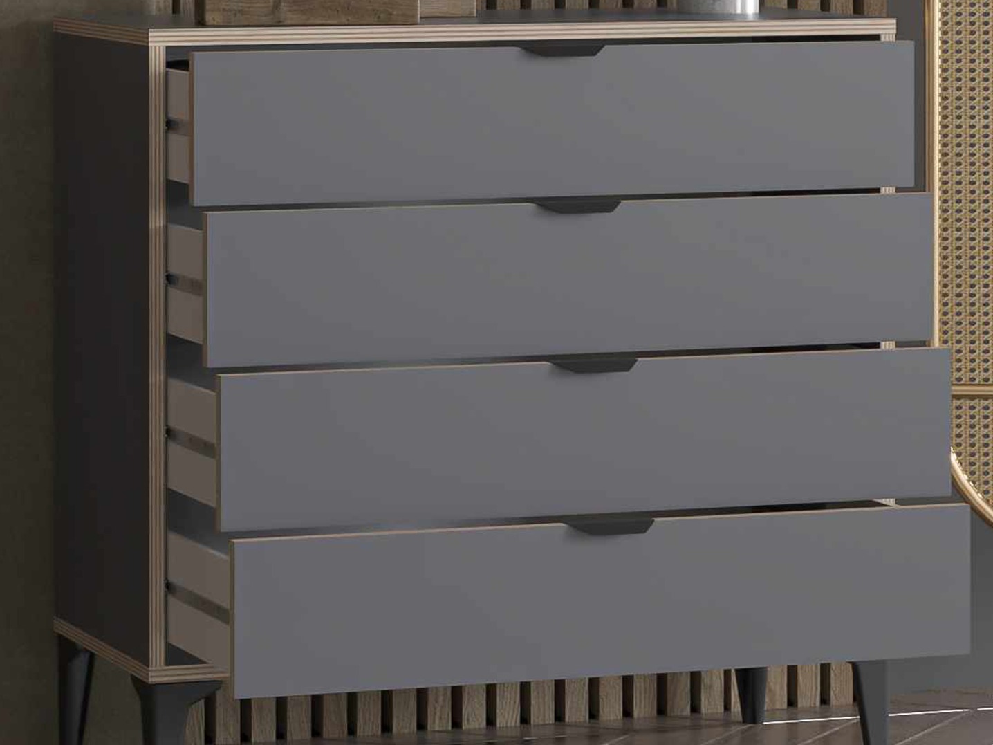 Komoda Elbtalu 108 (Antracit)