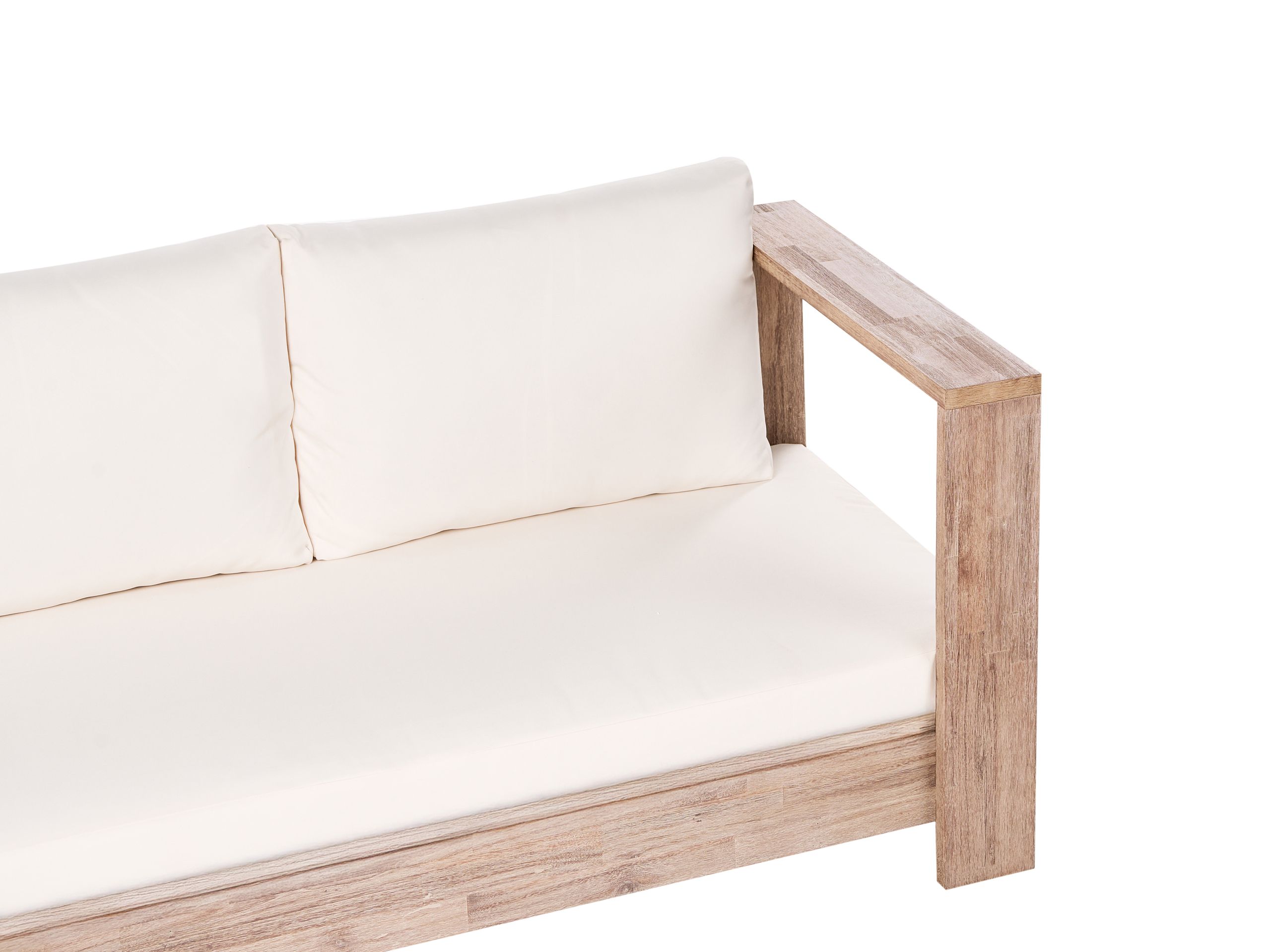 Baštenska sofa Berwyn 2548 (Belo + Akacija)
